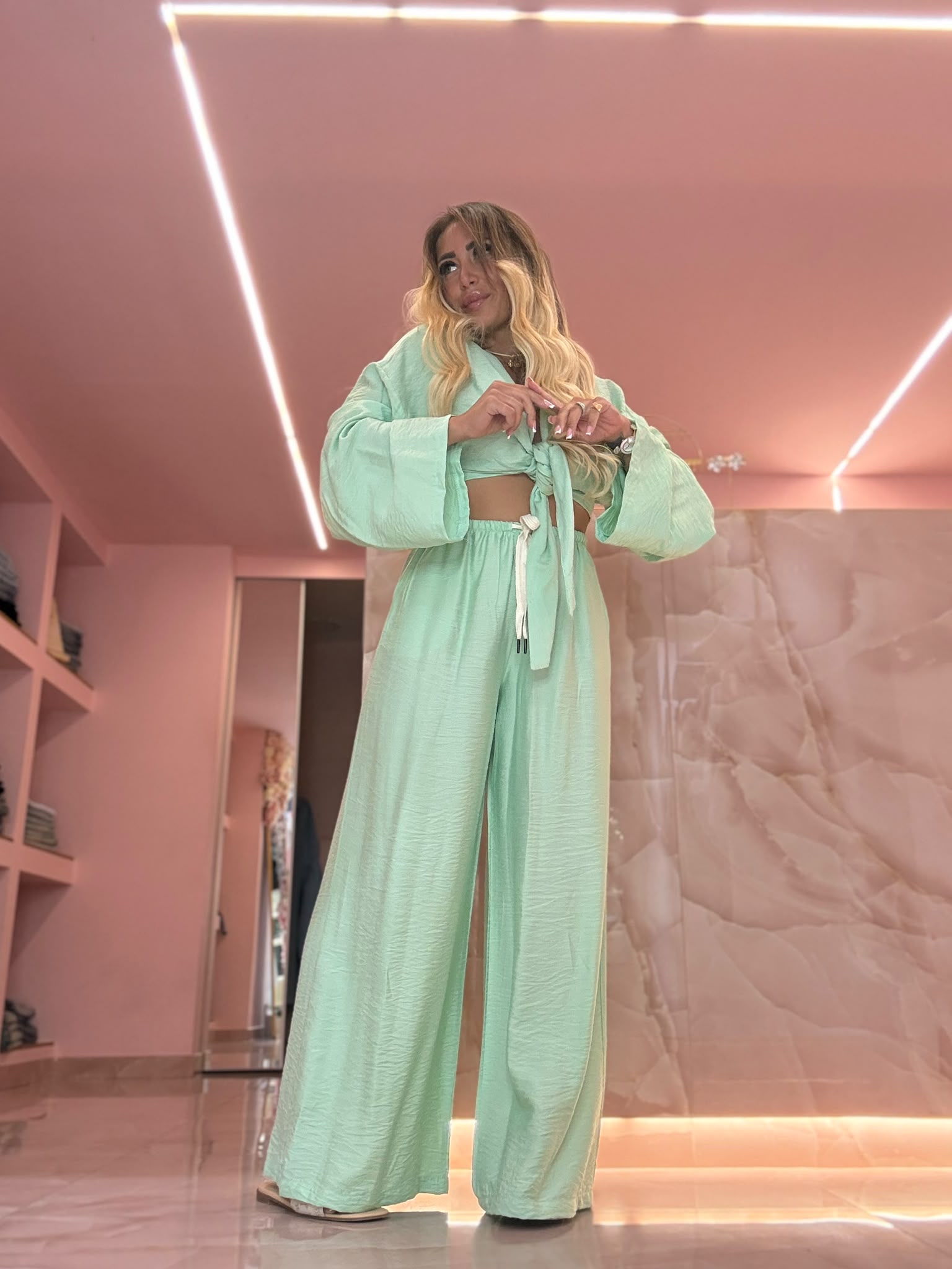 Coordinato Paffy Menta ♥