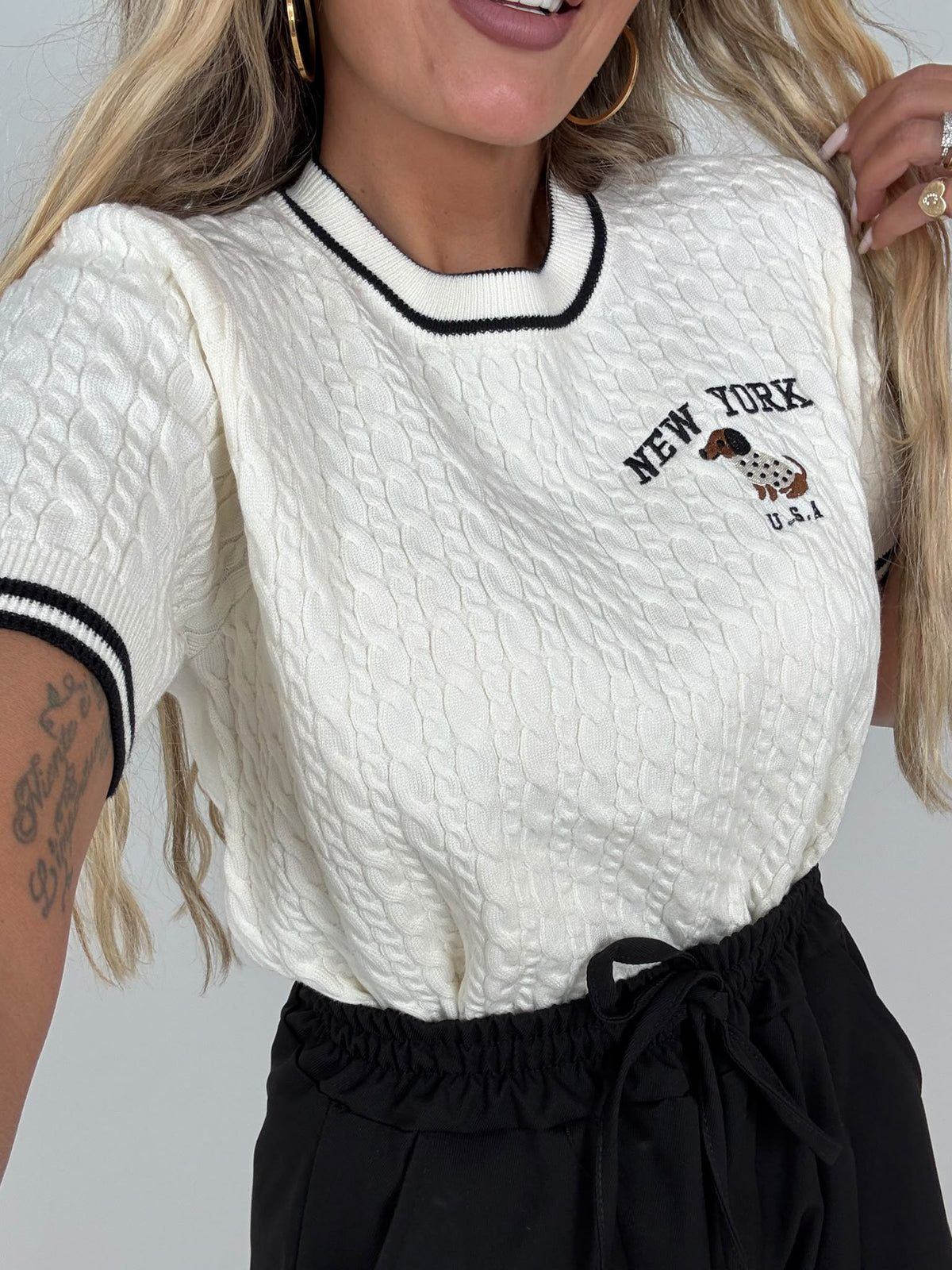 Maglia Filo Treccine Bau ♥