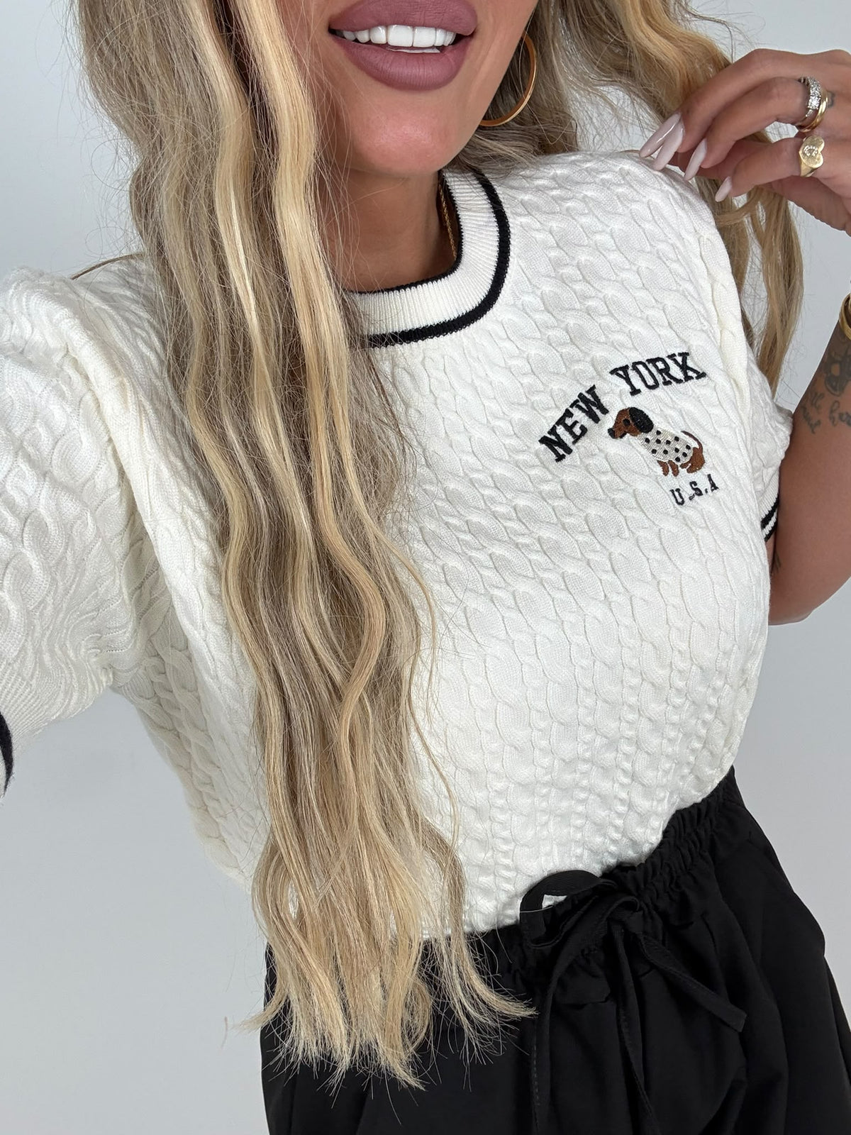 Maglia Filo Treccine Bau ♥