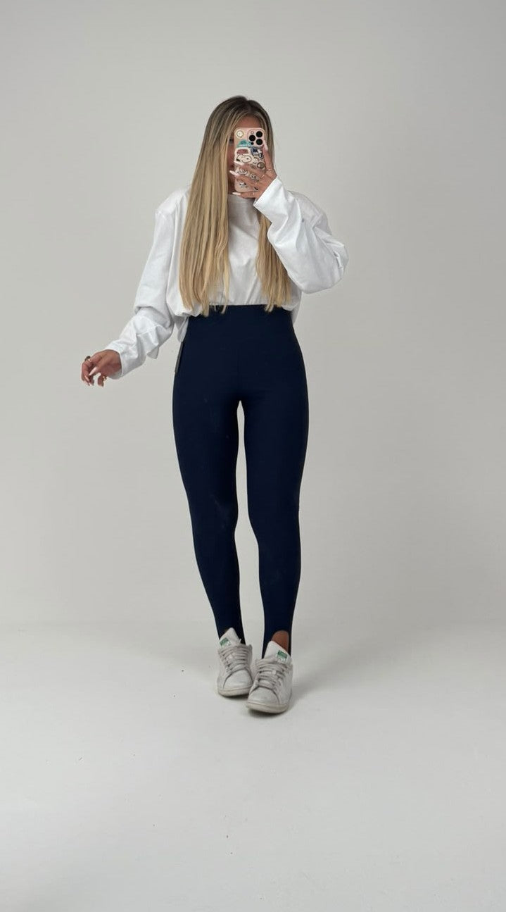 Legging Piedino Blu Navy ♡