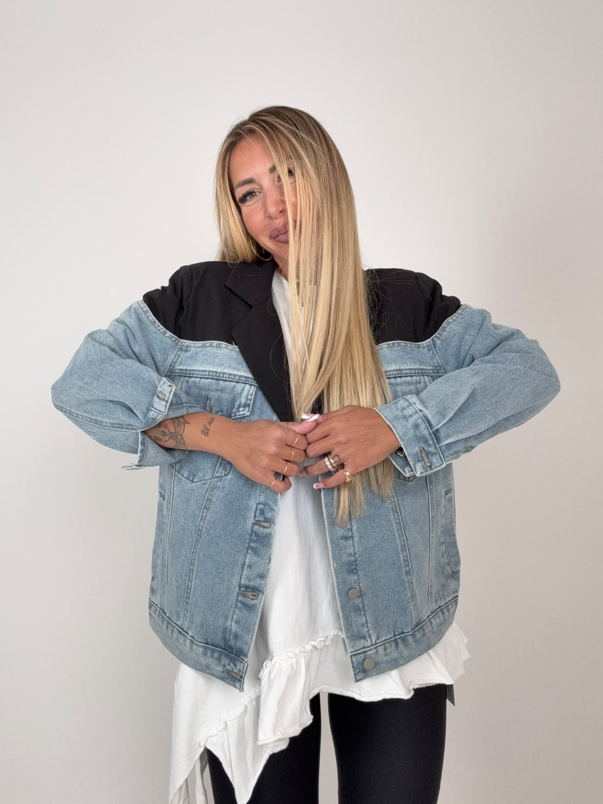 Giacca Black & Denim ♥