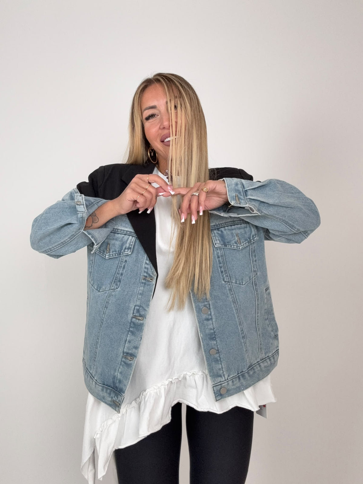 Giacca Black & Denim ♥