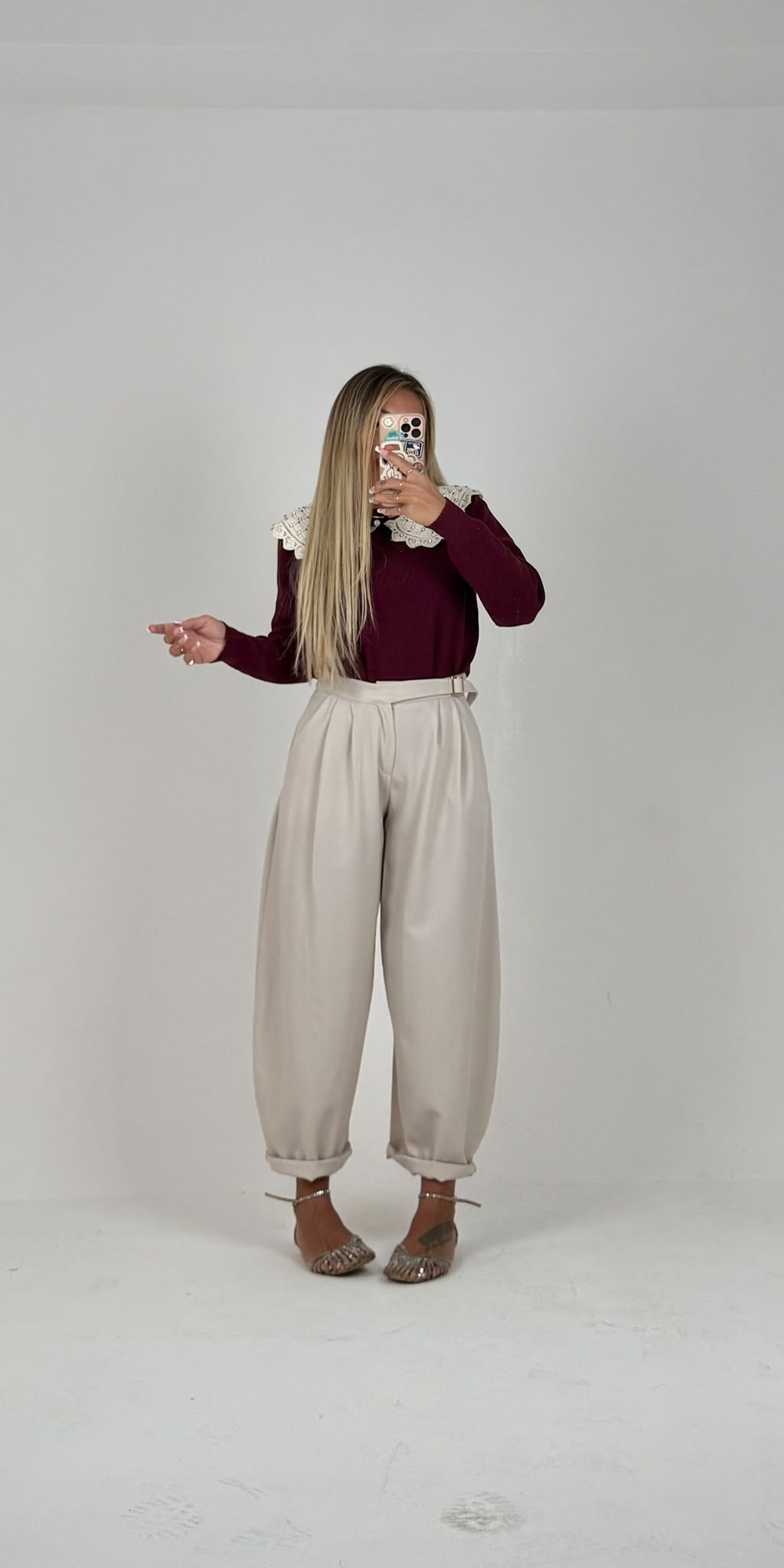 Pantaloni Charm Beige ♥