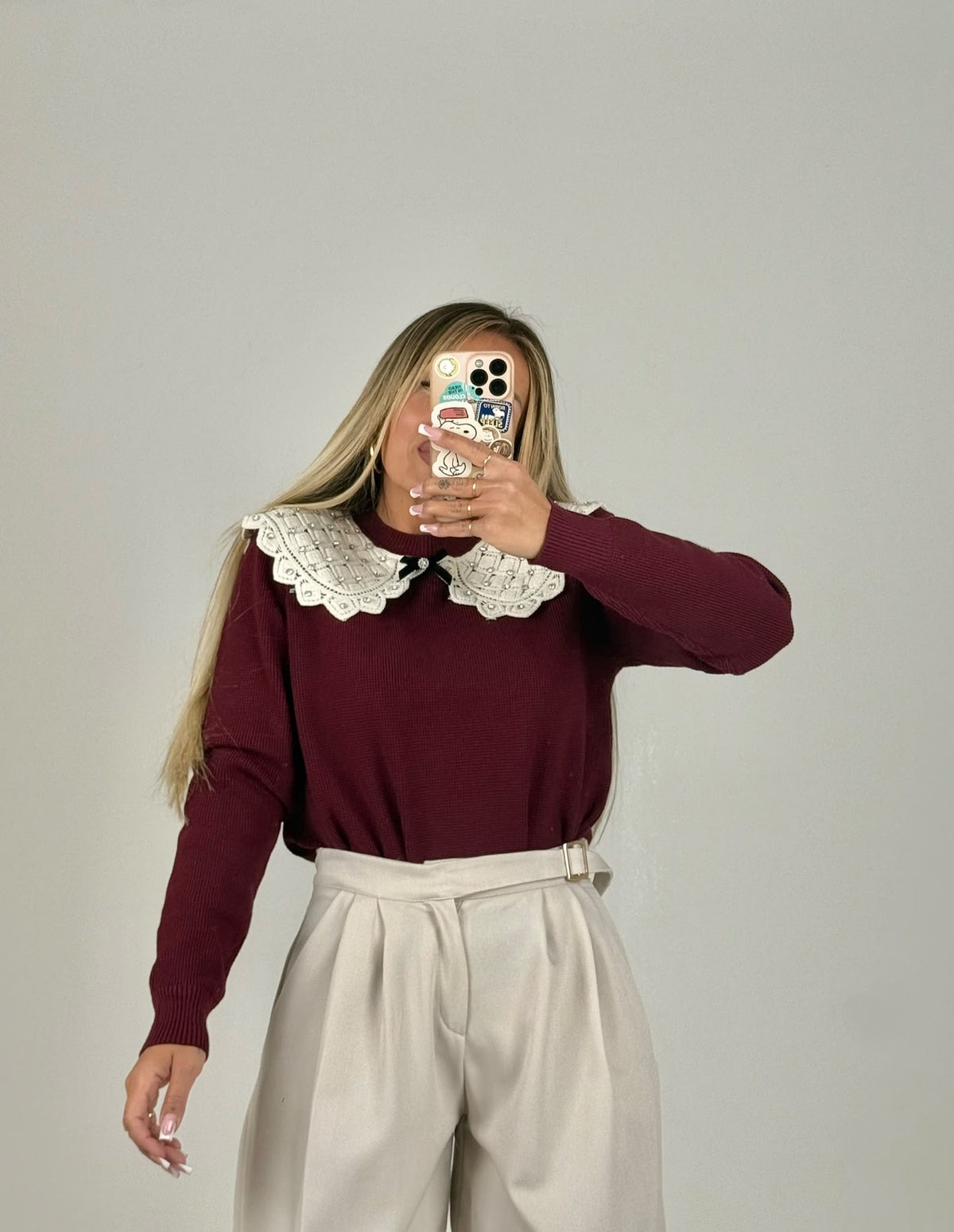 Maglioncino Petit Bordeaux ♥