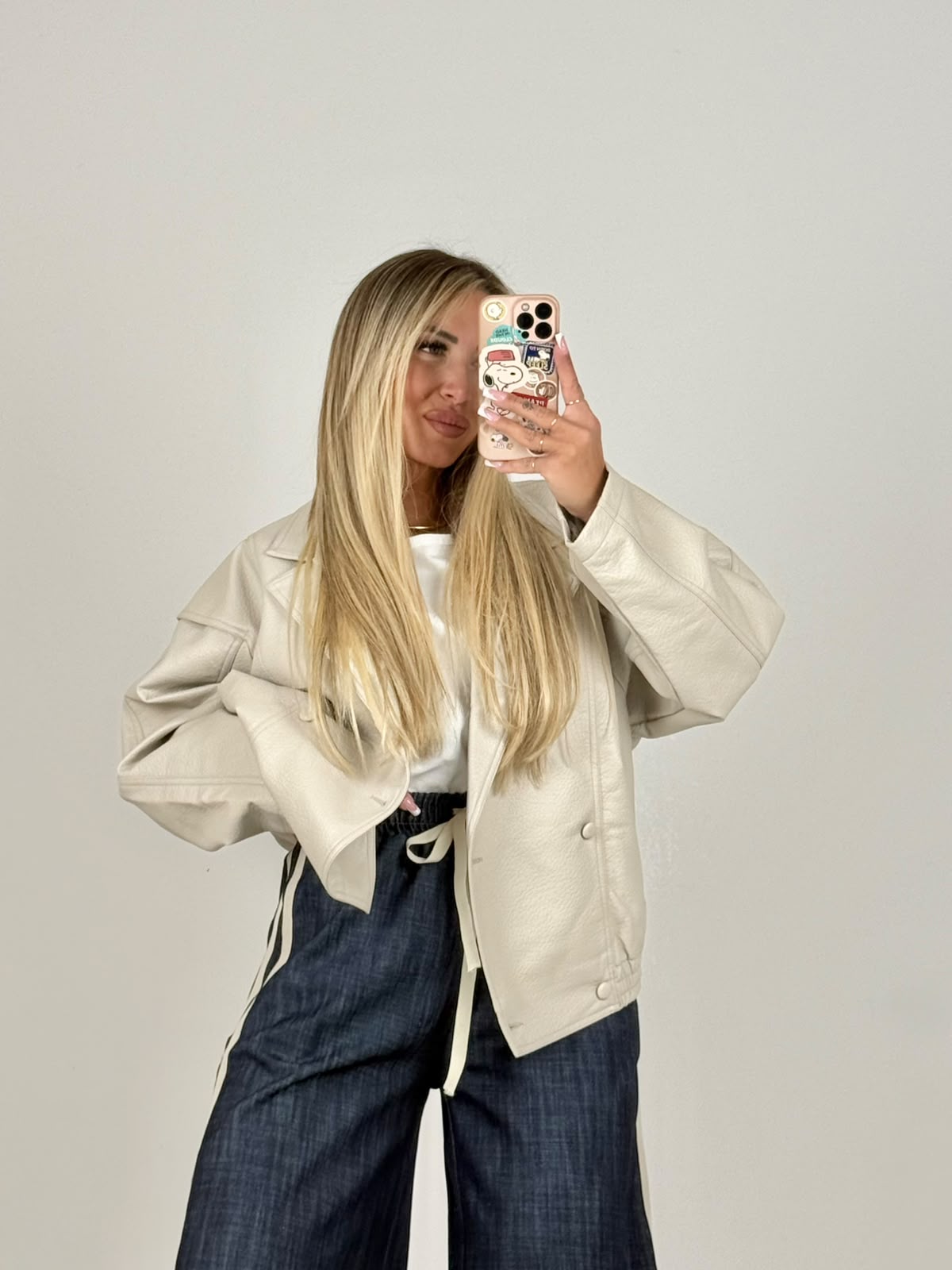 Blazer Priscillè Ecopelle Beige ♥