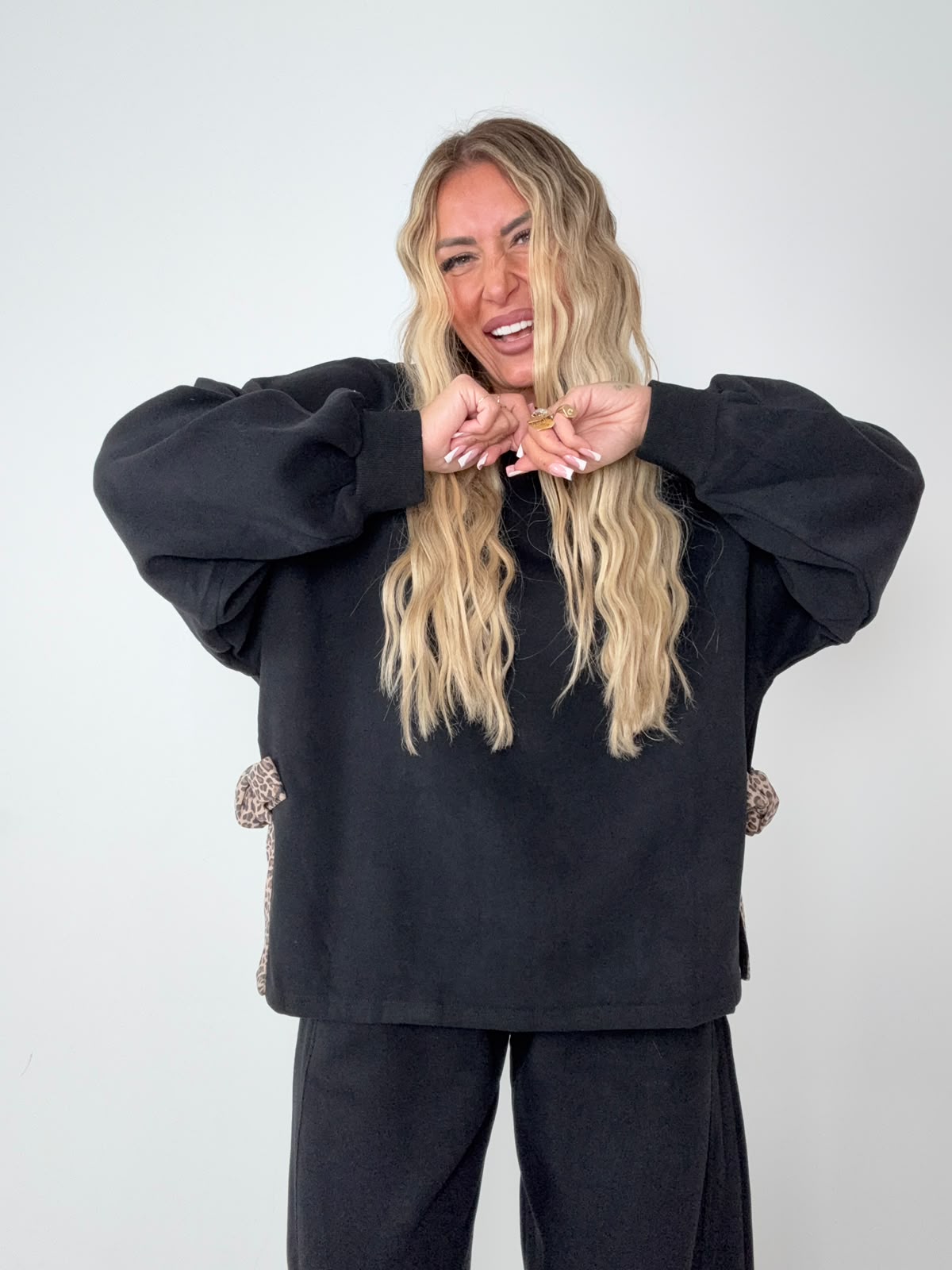 Coordinato "Dacci un Fiocco" Nero ♥