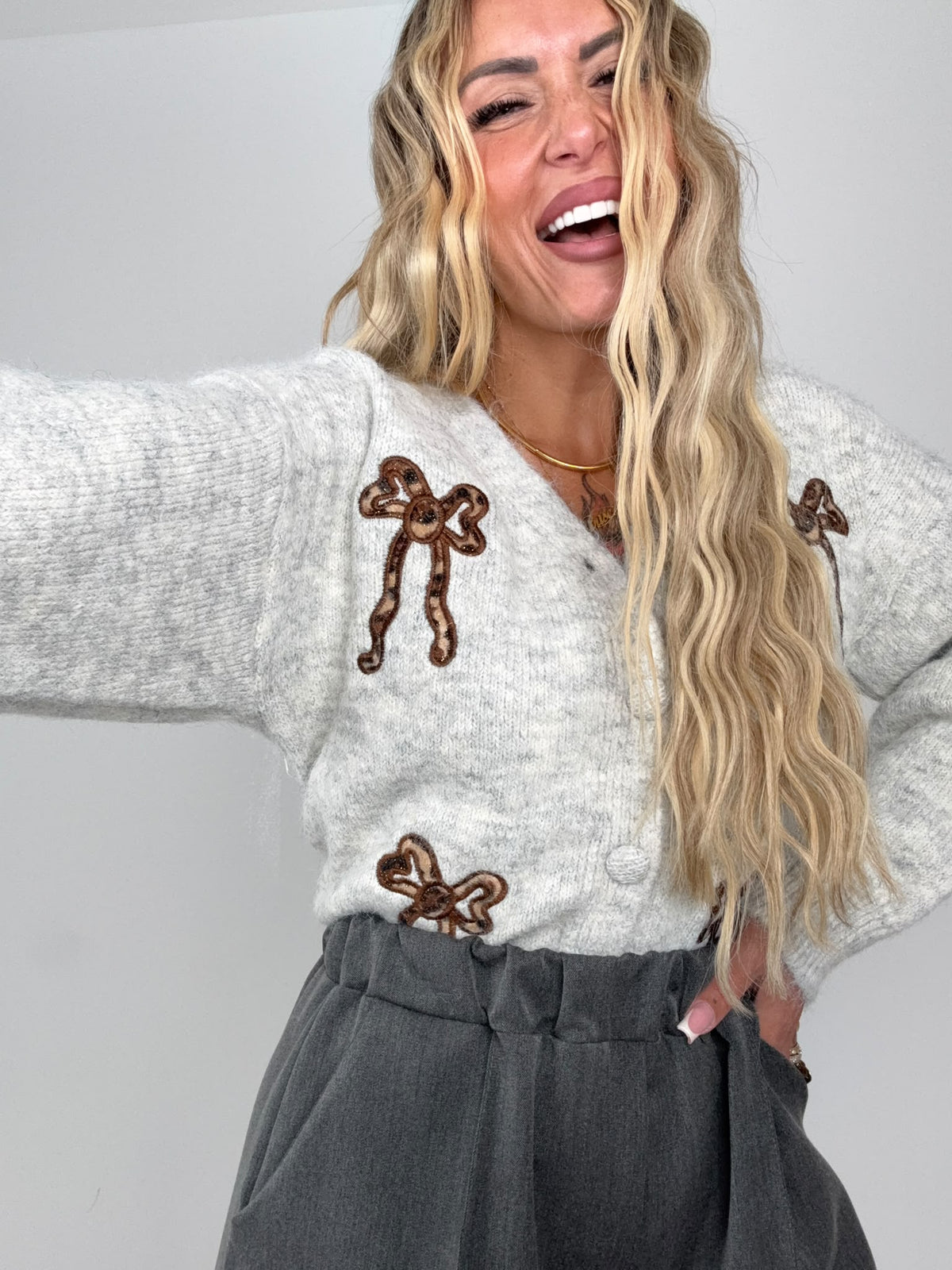 Cardigan Fiocchi Maculo Grigio ♥