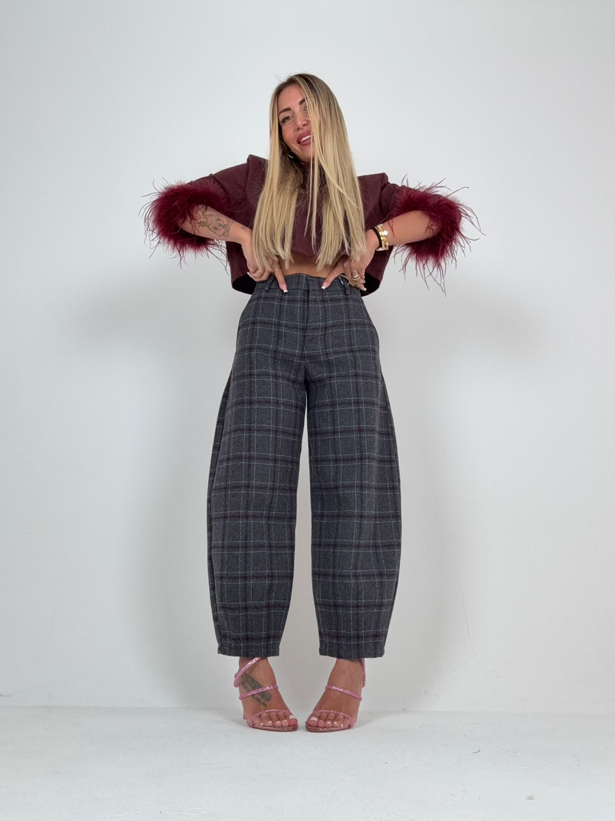 Pantalone Tartan Kiss ♥