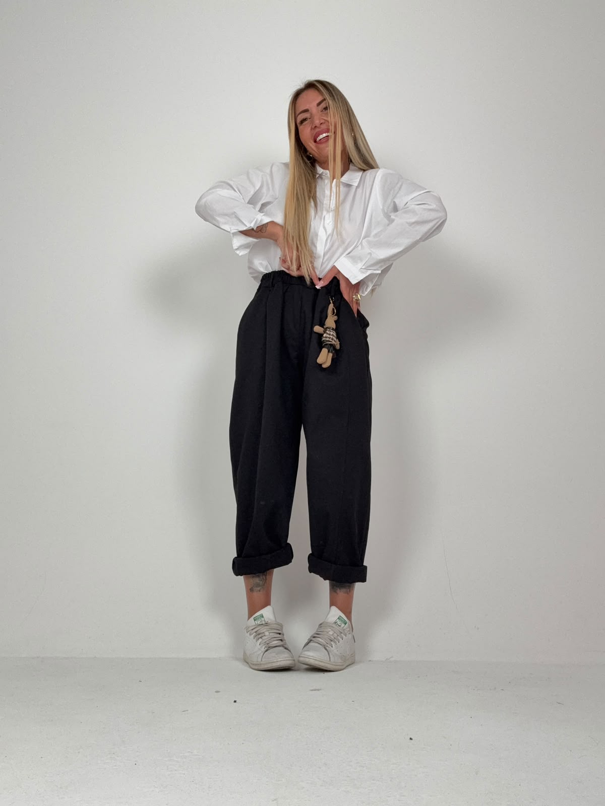 Pantalone Bunny Pocket Nero ♥