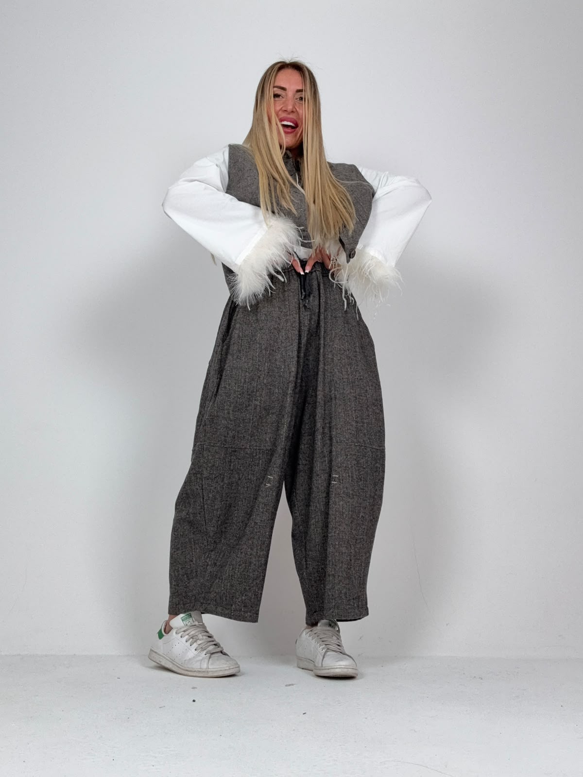 Pantalone Grigio In Love ♥