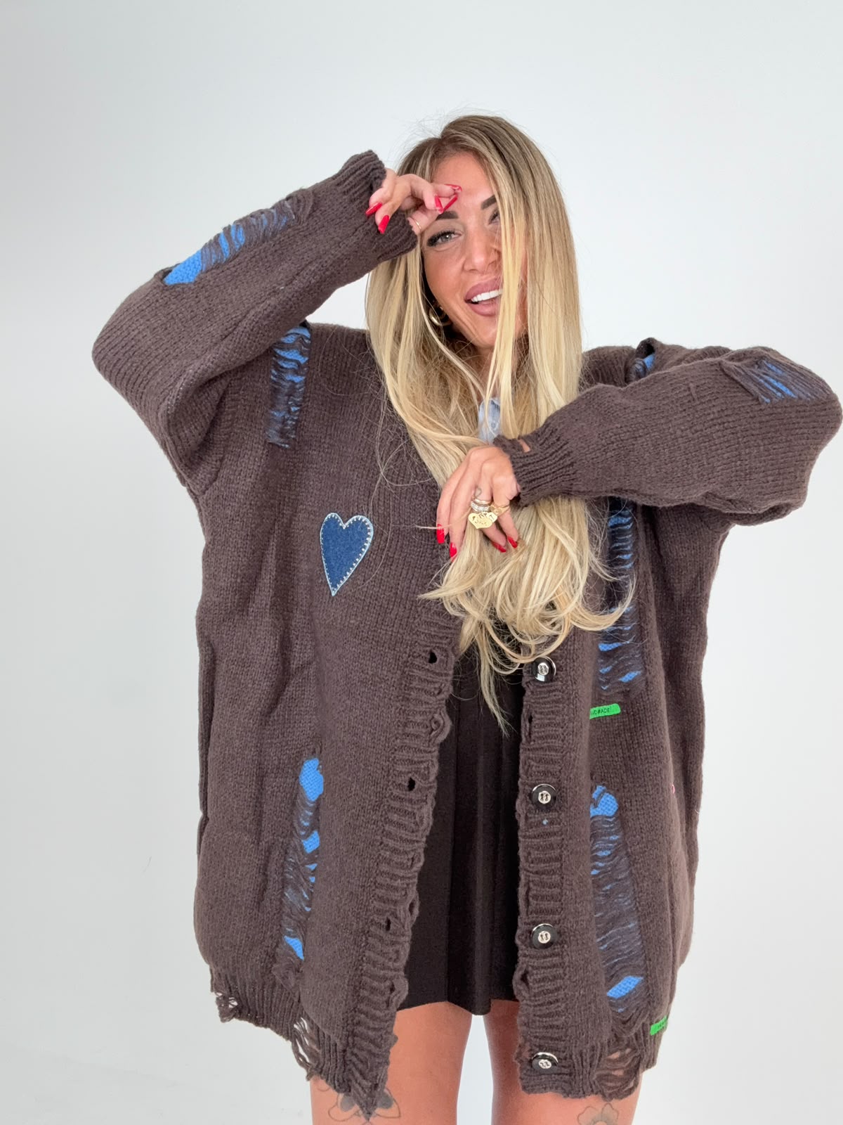 Cappottino Cardigan Heart Denim ♥