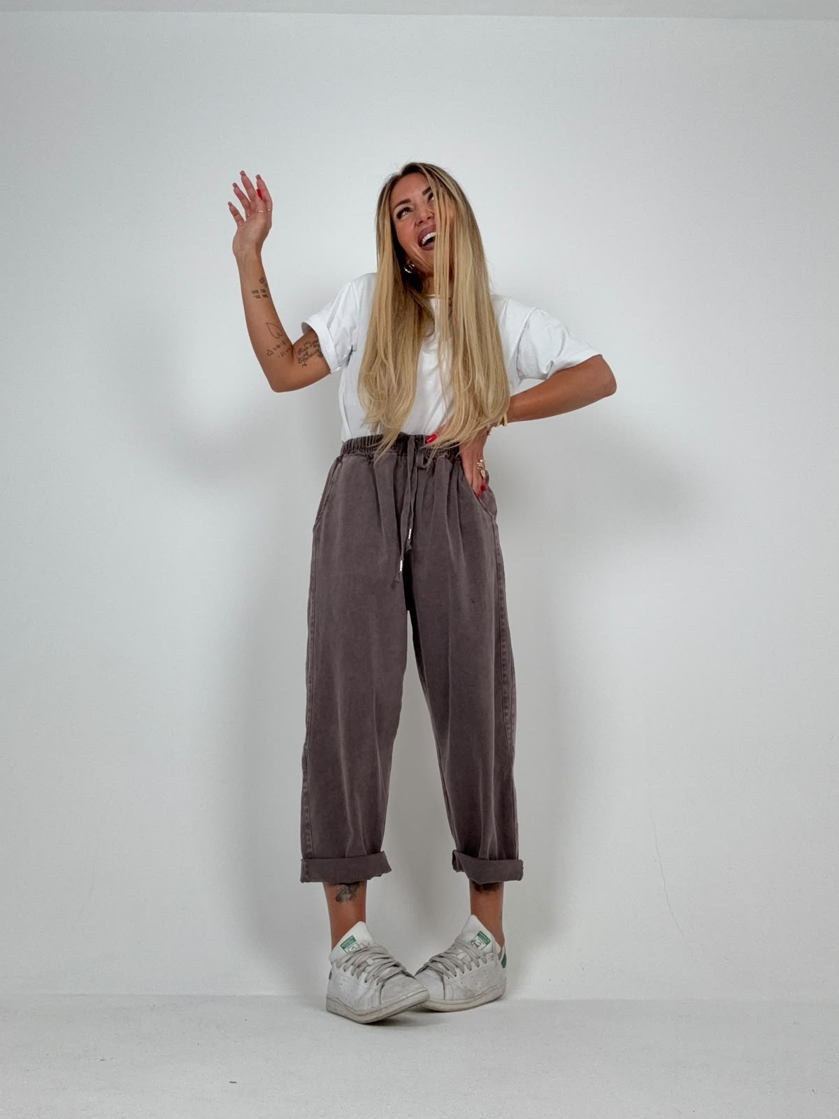 Pantalone Gym Slavato Marrò ♥