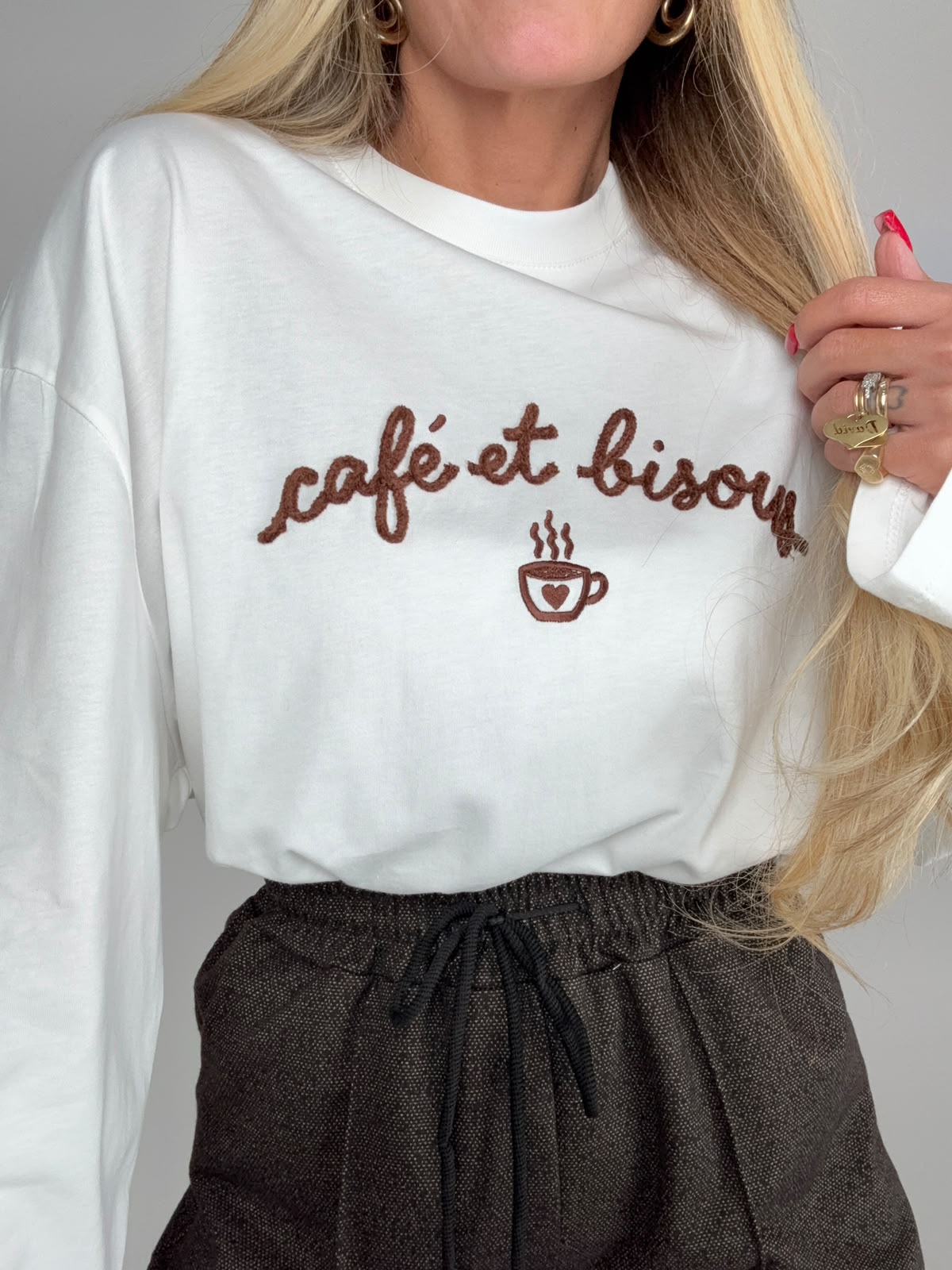 Maglia Café et Bisous ♥