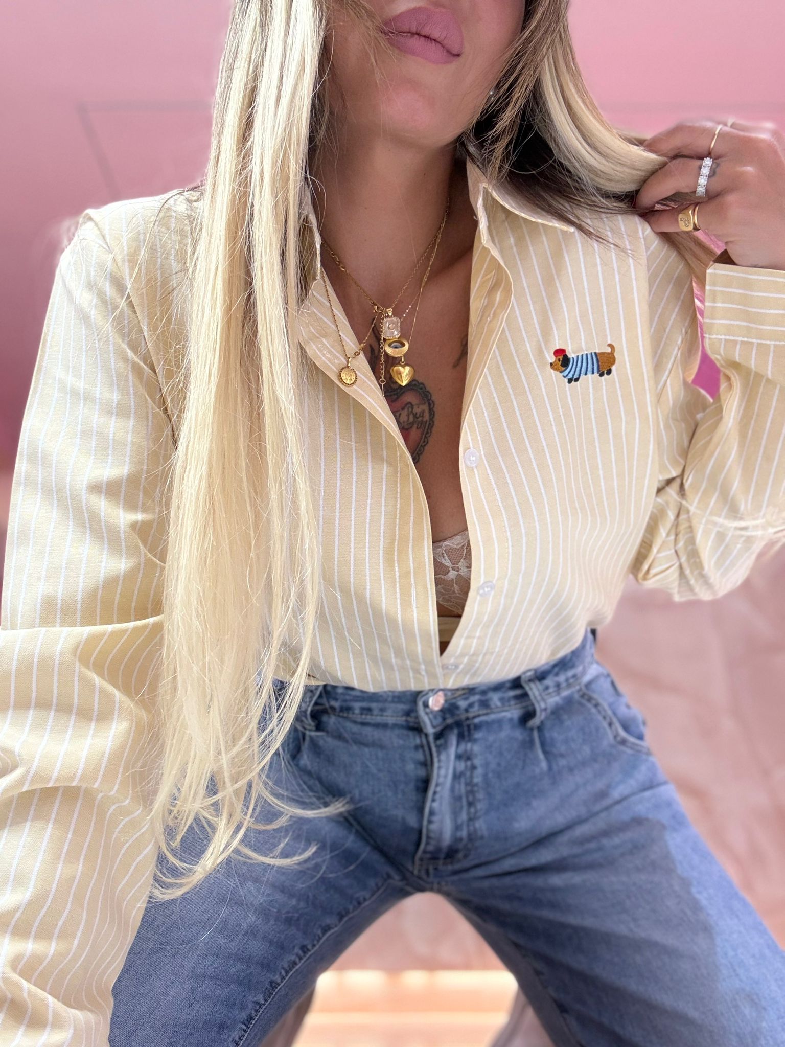 Camicia Per Bassotte Gialla ♥