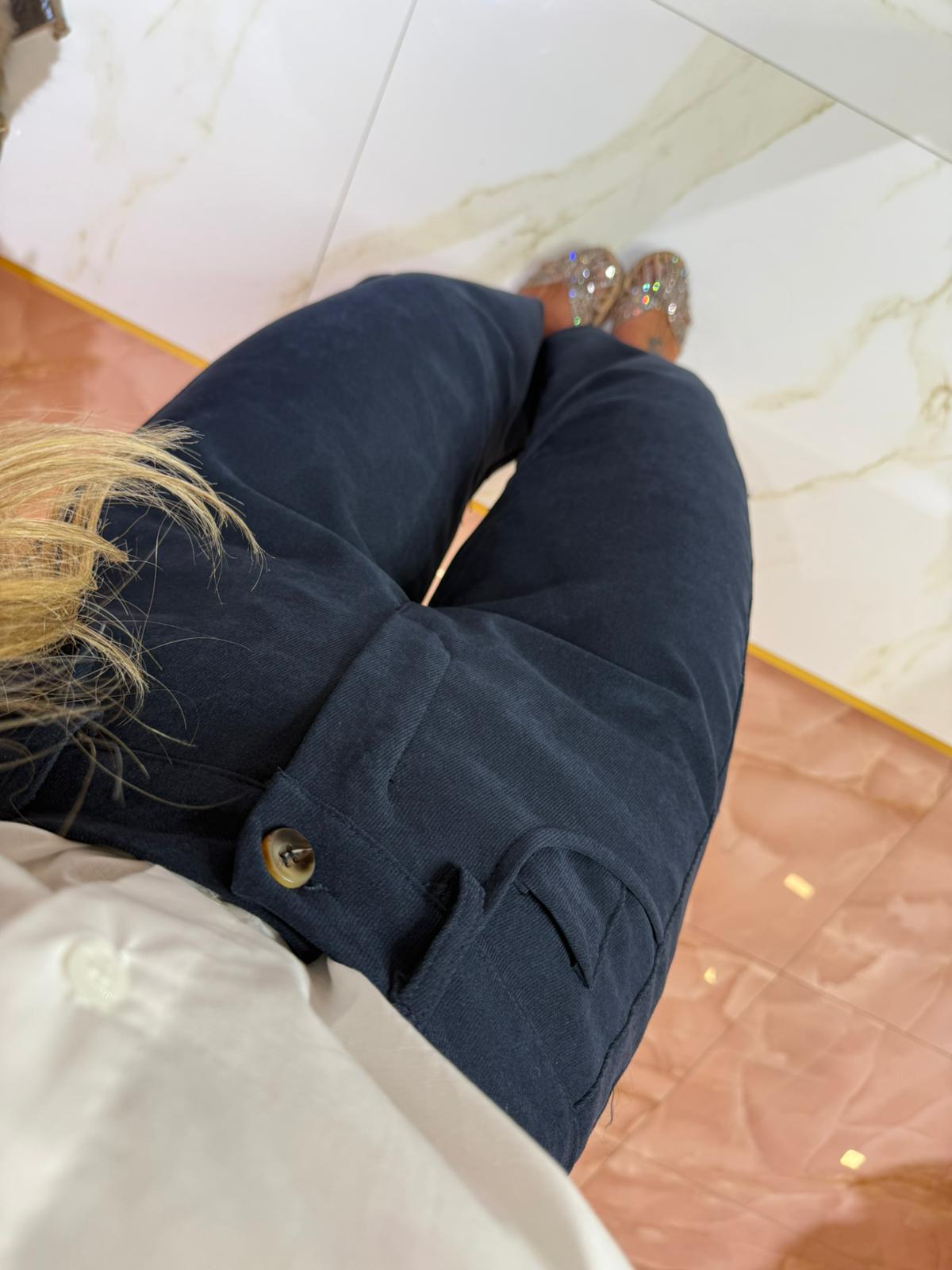 Pantalone Velluto Comoditè ye ye Blu ♥