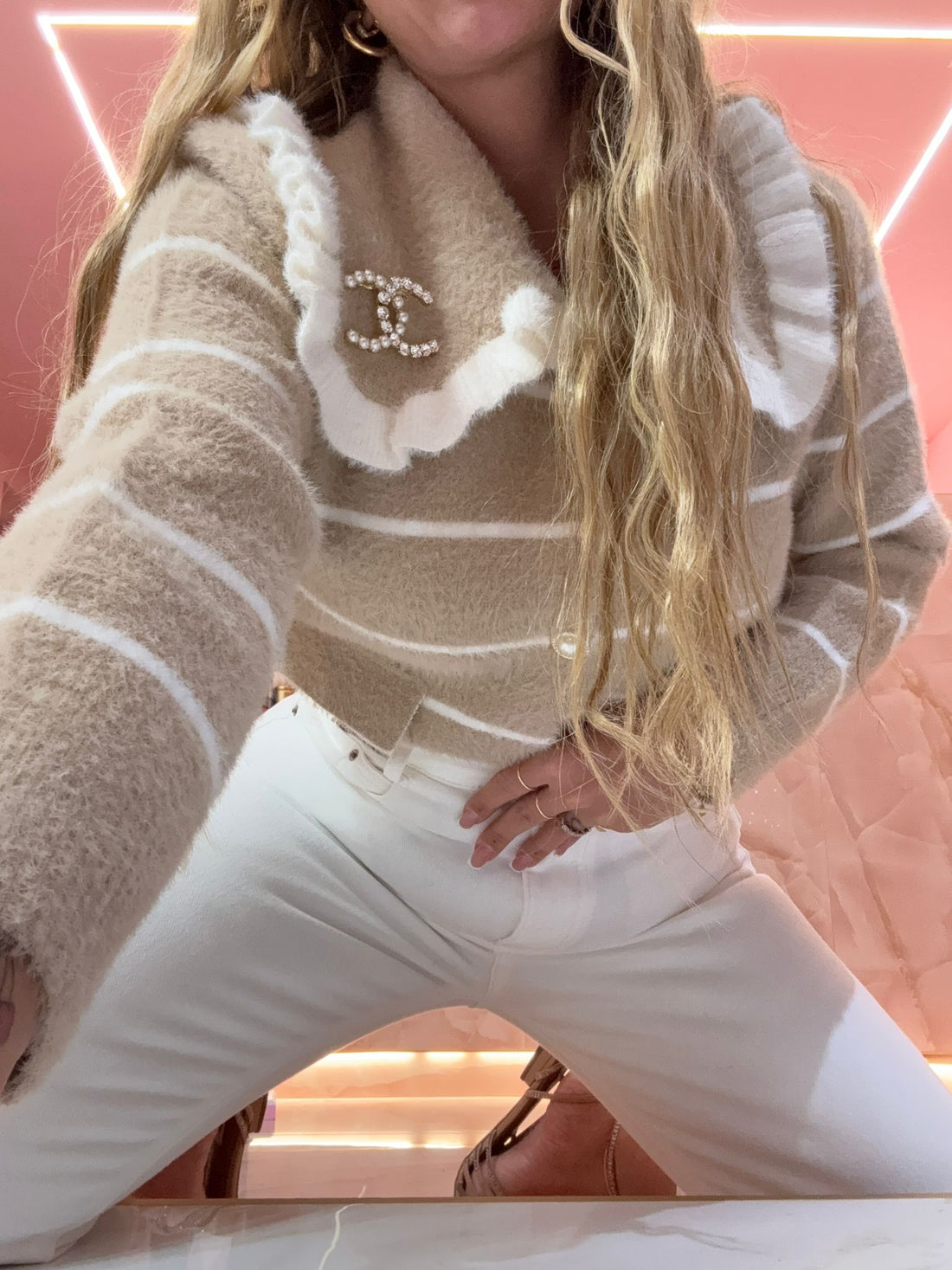 Spilla CC Strass & Perle ♥