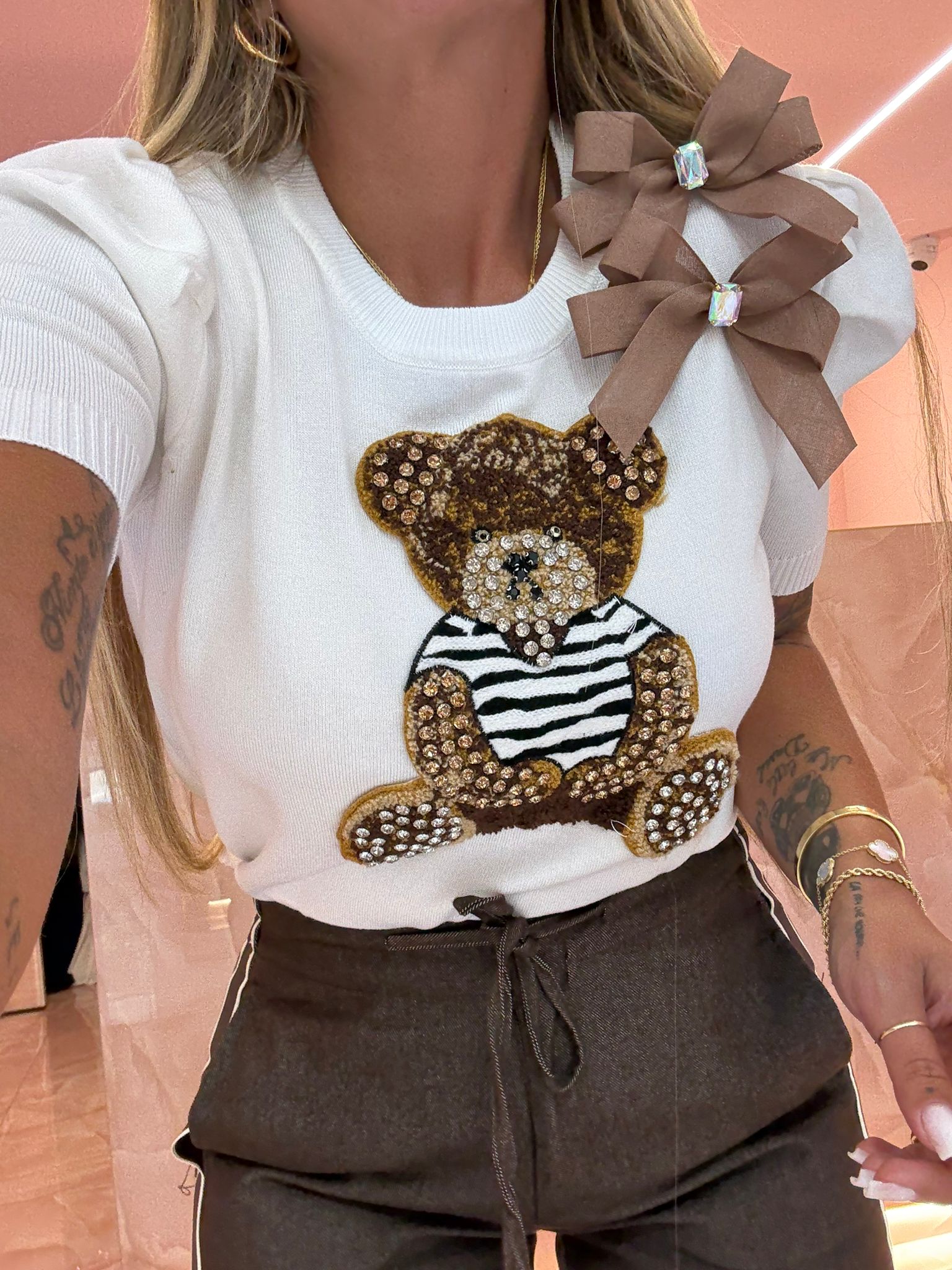 Maglia In Filo Teddy Luccicoso ♡