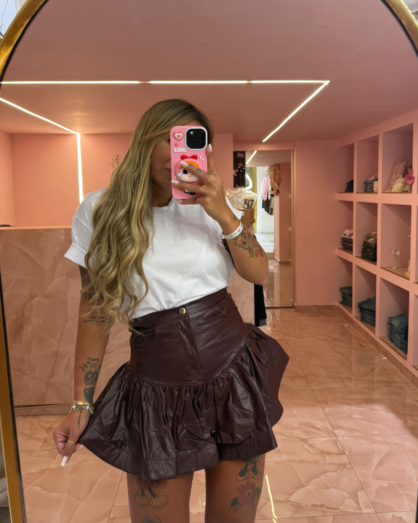 Gonna Ecopelle Bordo&