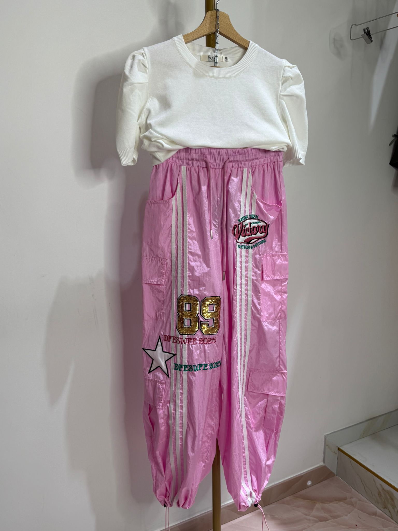 Pantalone Gym Checazz Rosa ♥
