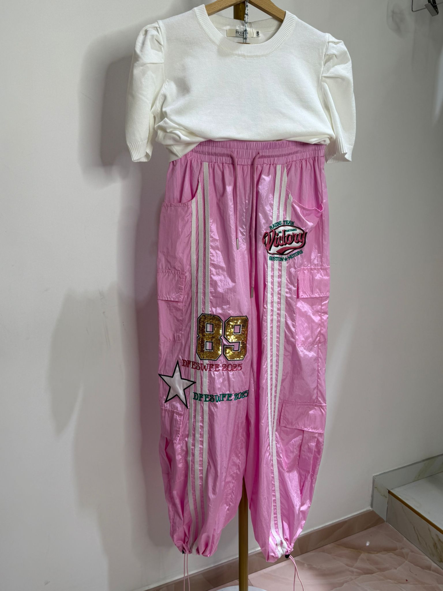 Pantalone Gym Checazz Rosa ♥