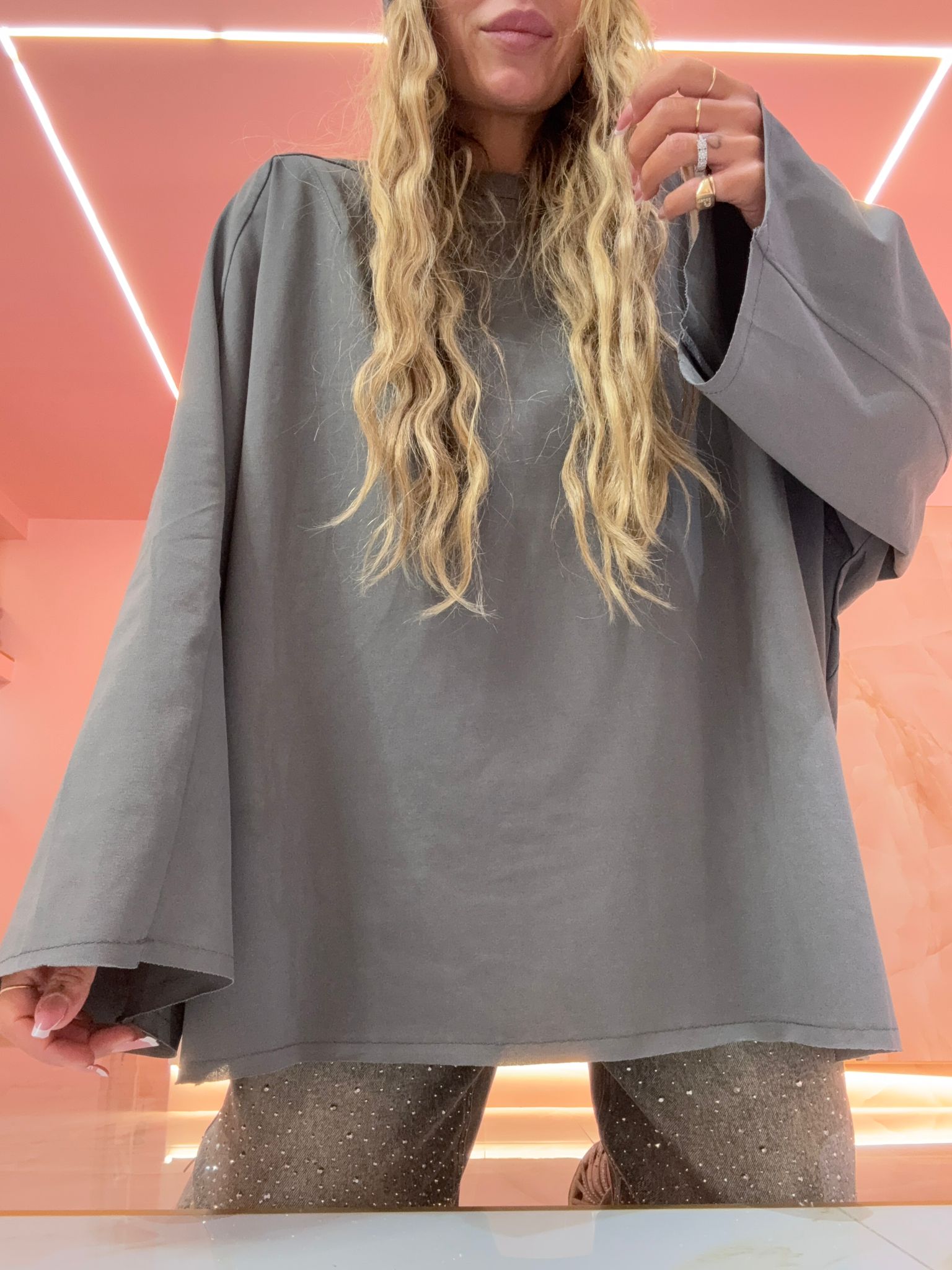 Maxi Shirt Toppissima Grigia ♥