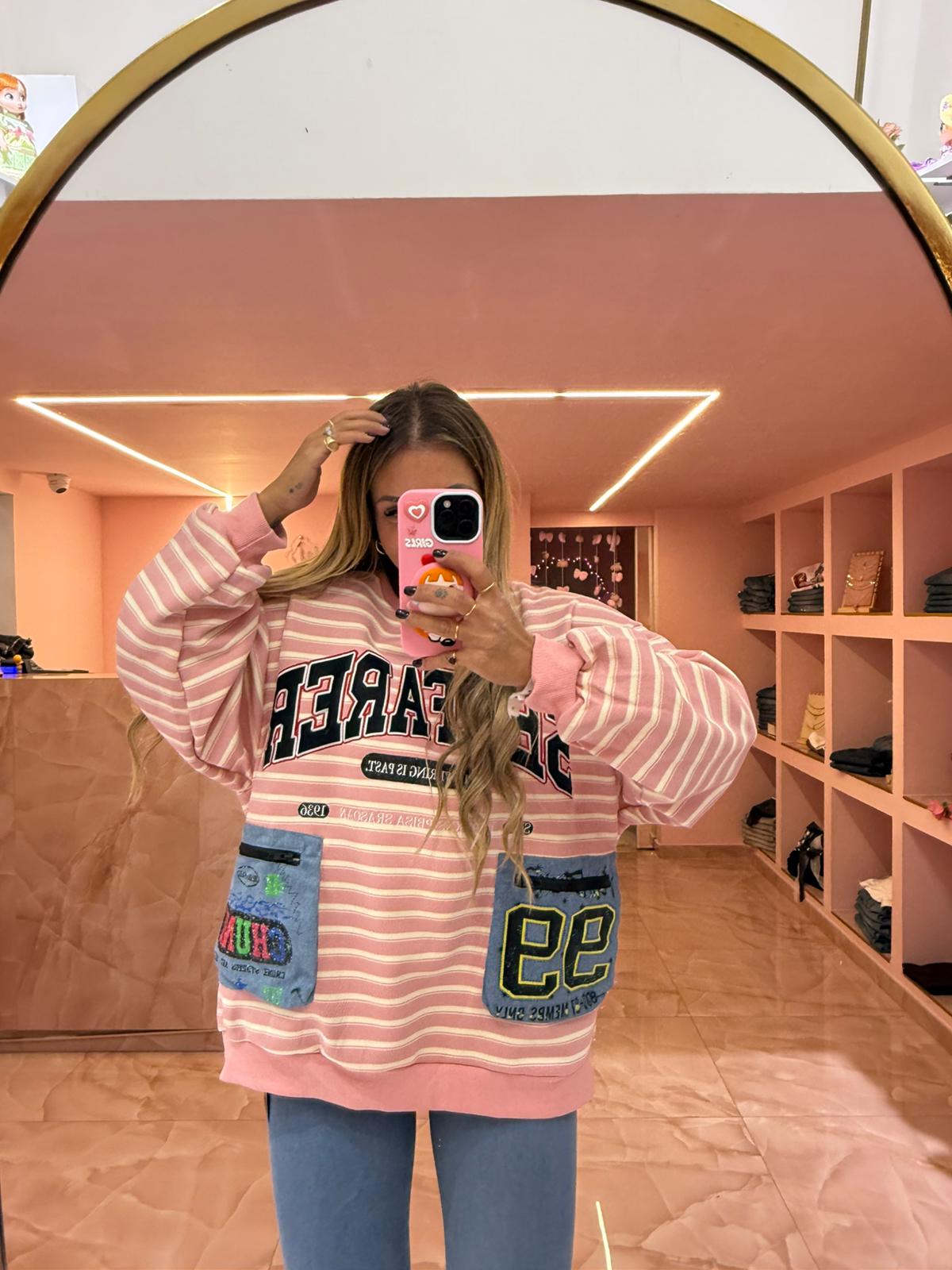 Felpa Una Zebra a Pois Rosa ♥