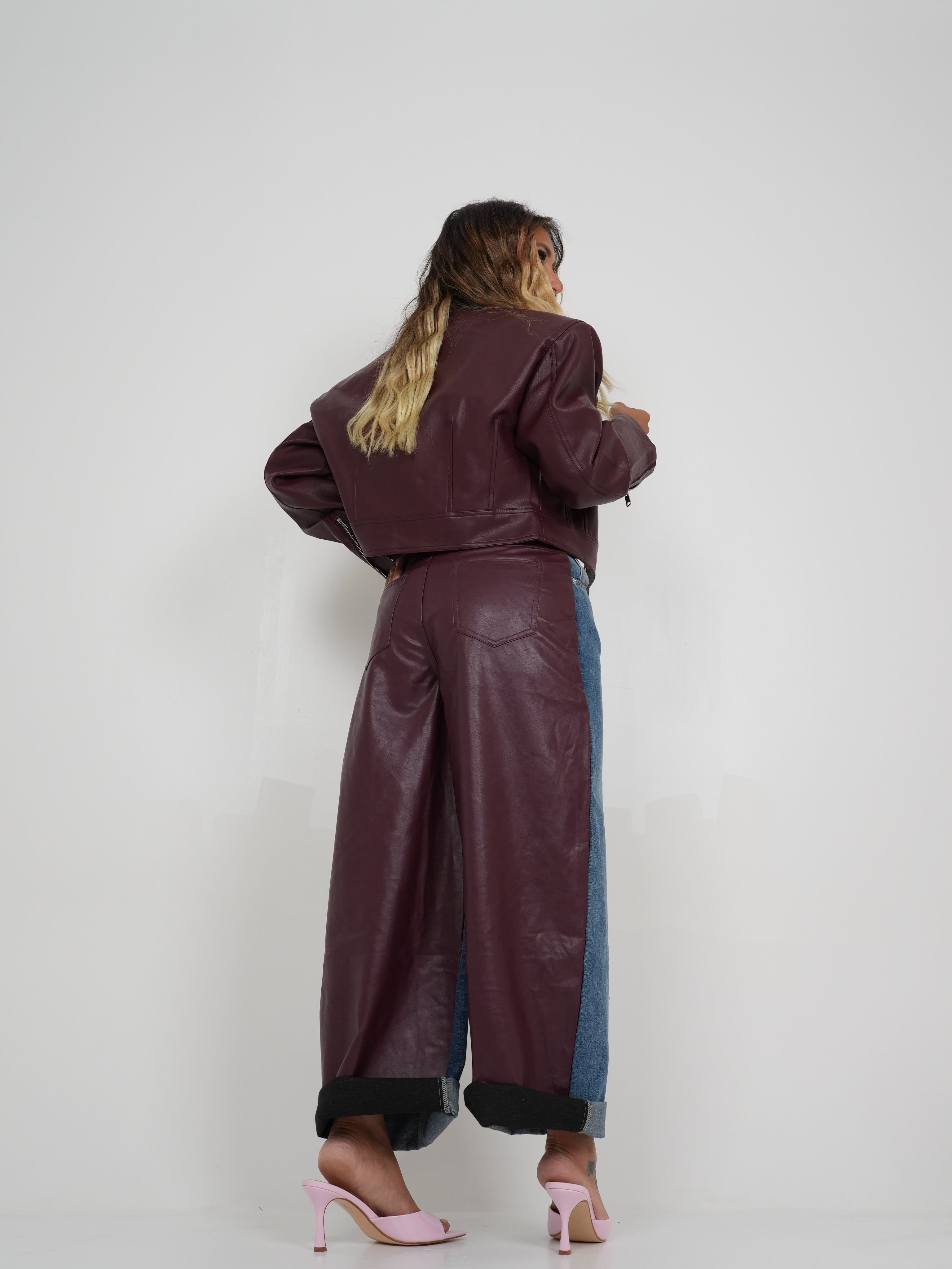 Jeans Double Bordeaux ♥