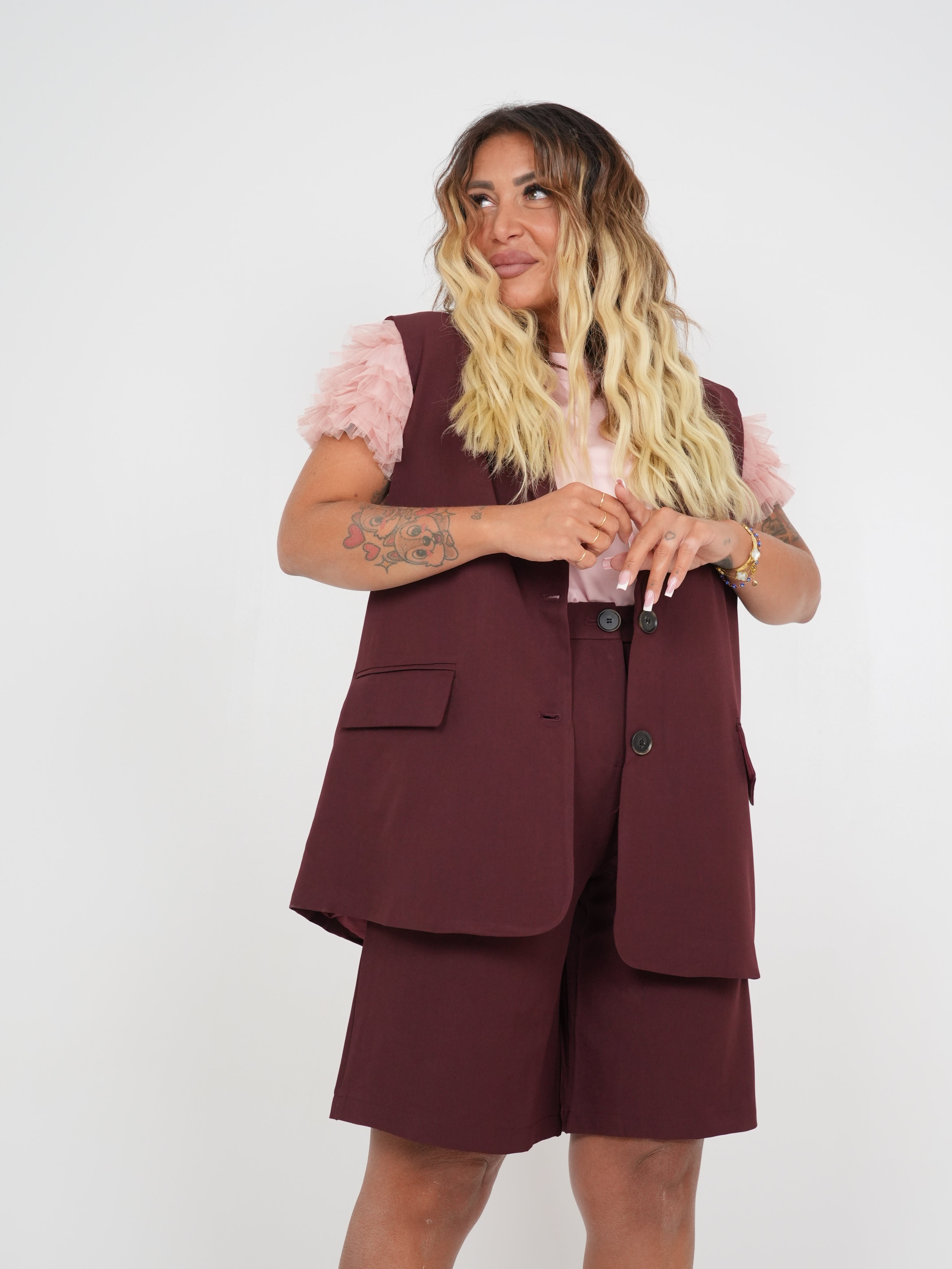 Coordinato Rubina Bordeaux ♥