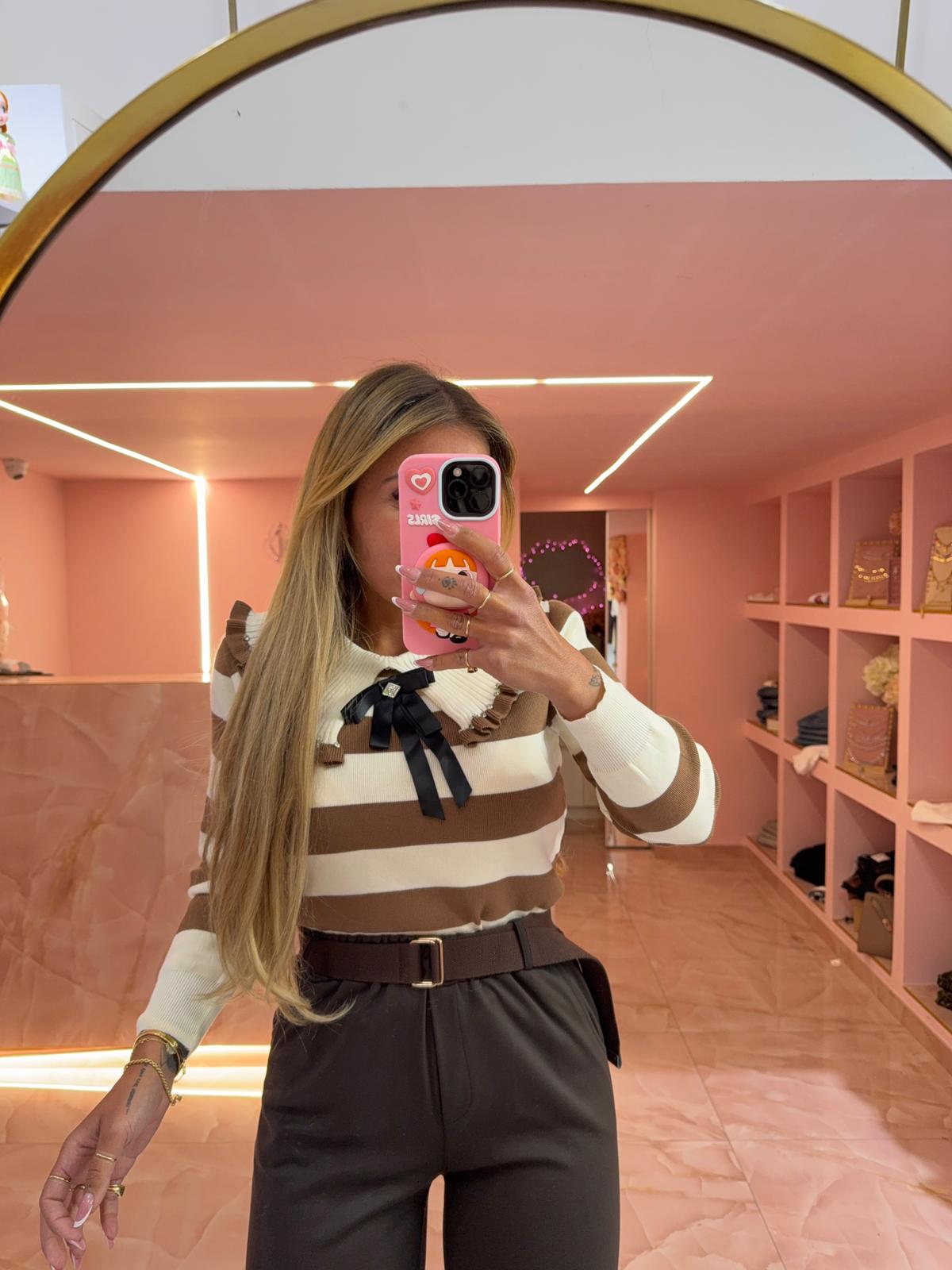 Pantalone Cinturino Marrone ♥