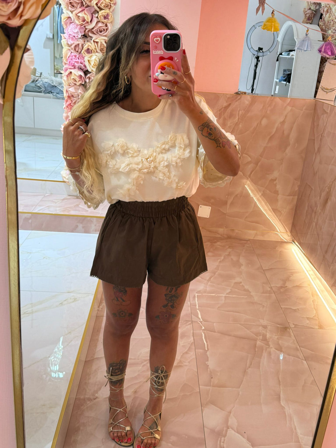 Short Romantico Marrone ♥