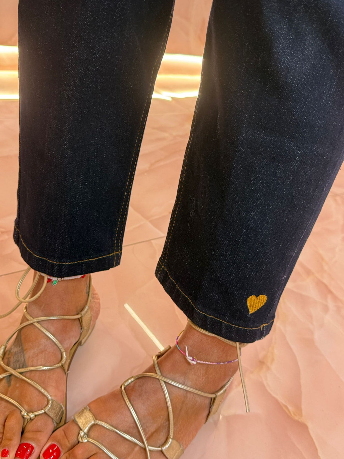 Jeans Kate Scuro Con Cuore ♥