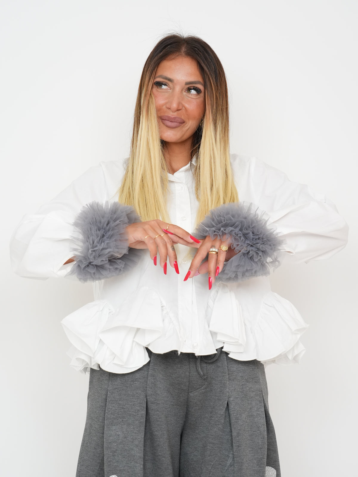 Camicia Bon Bon Grigia  ♥