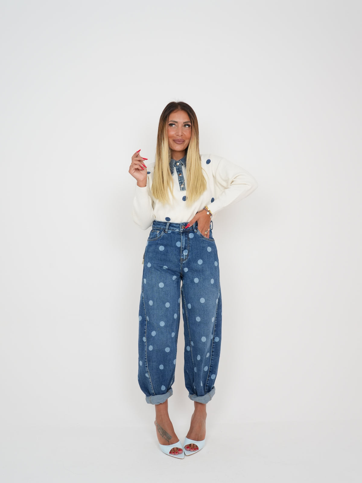 Il Jeans Con I Pallini  ♥