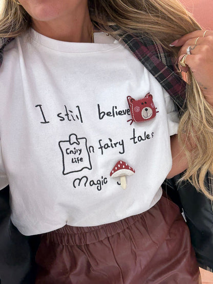 Shirt Funghetto Bianca ♥