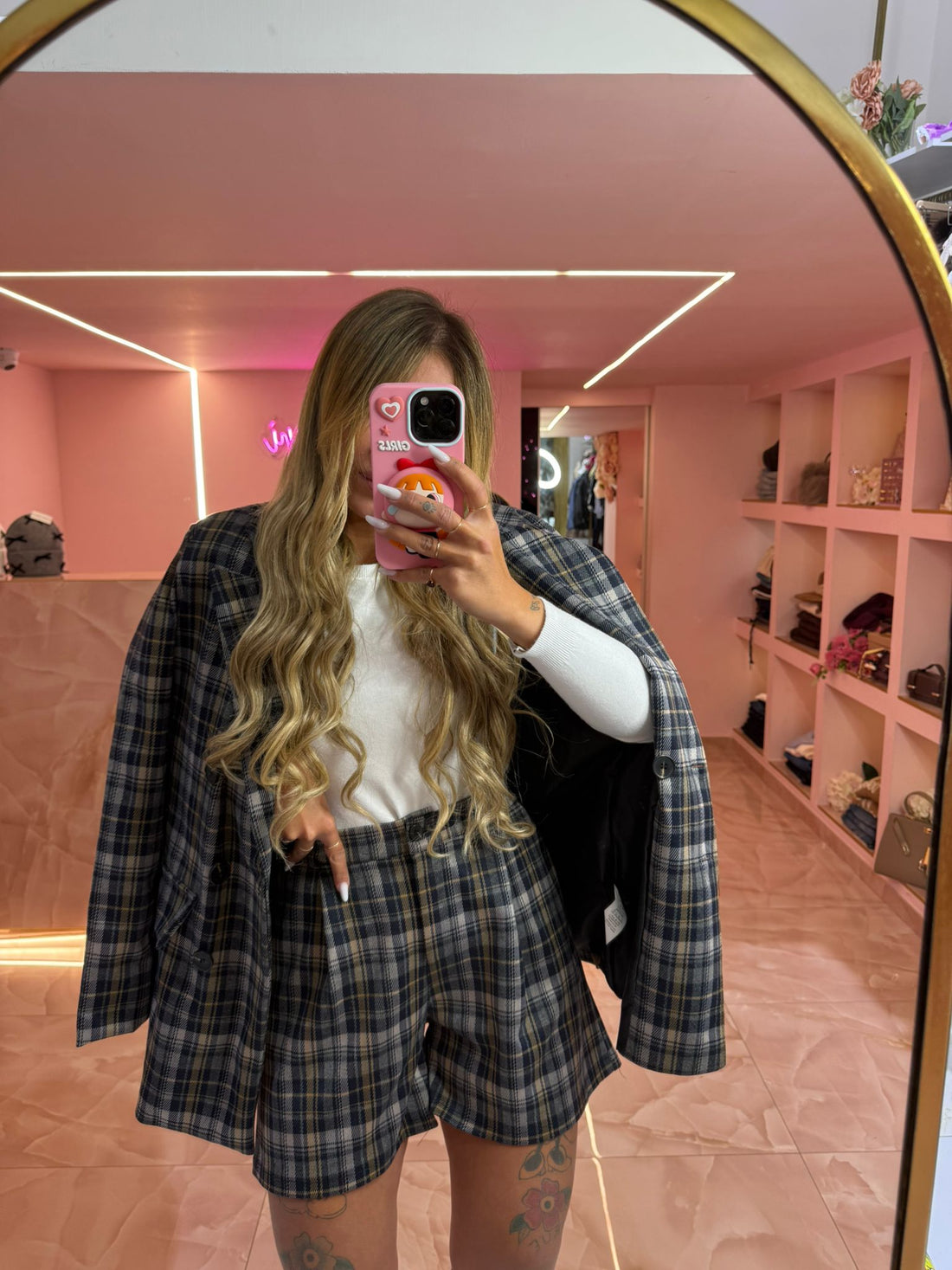 Coordinato quadroni Blu ♥