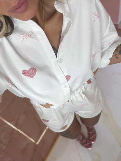 Coordinato Sweet Denim Bianco ♥