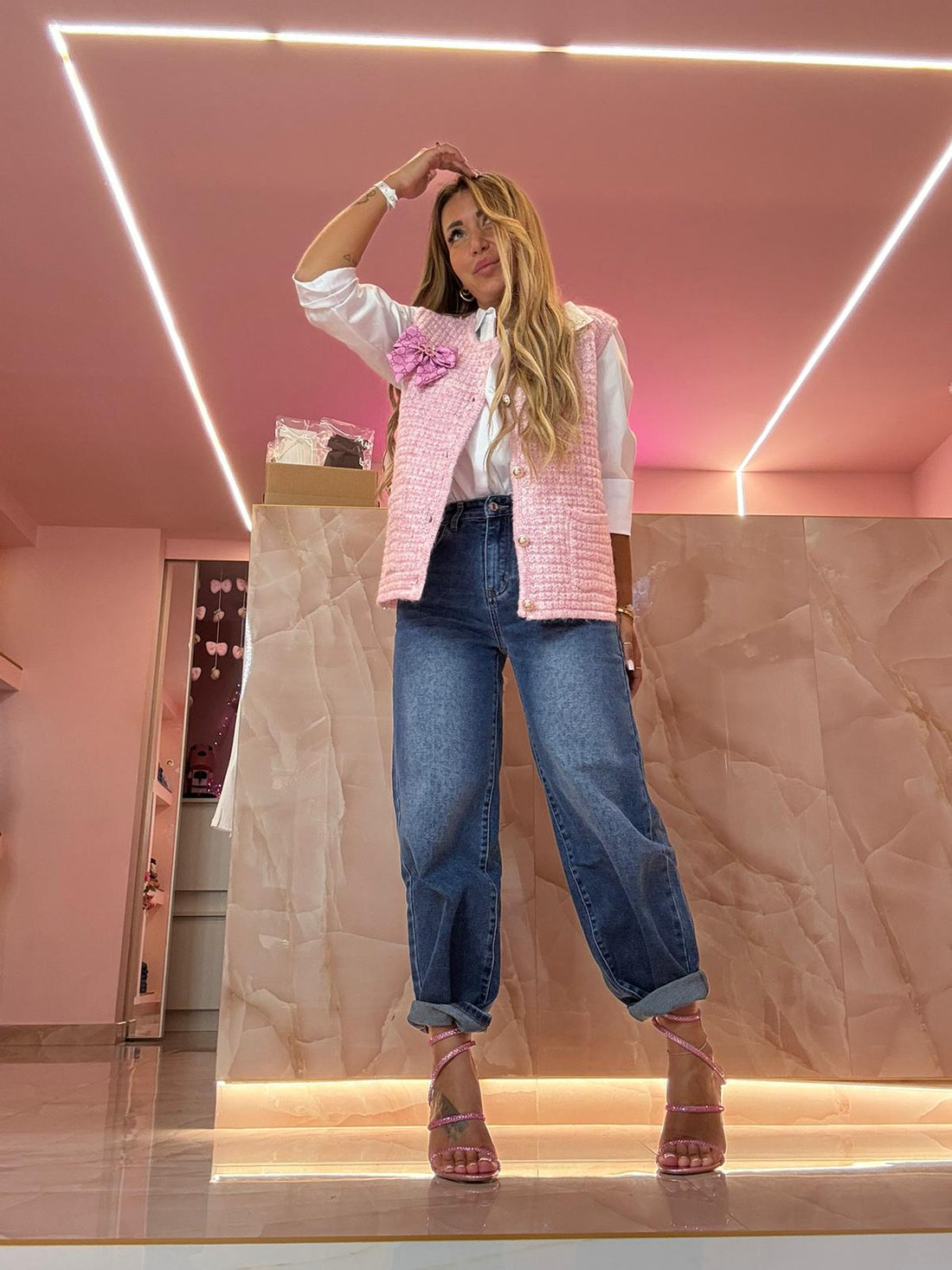 Gilet Chantelle Rosa ♥