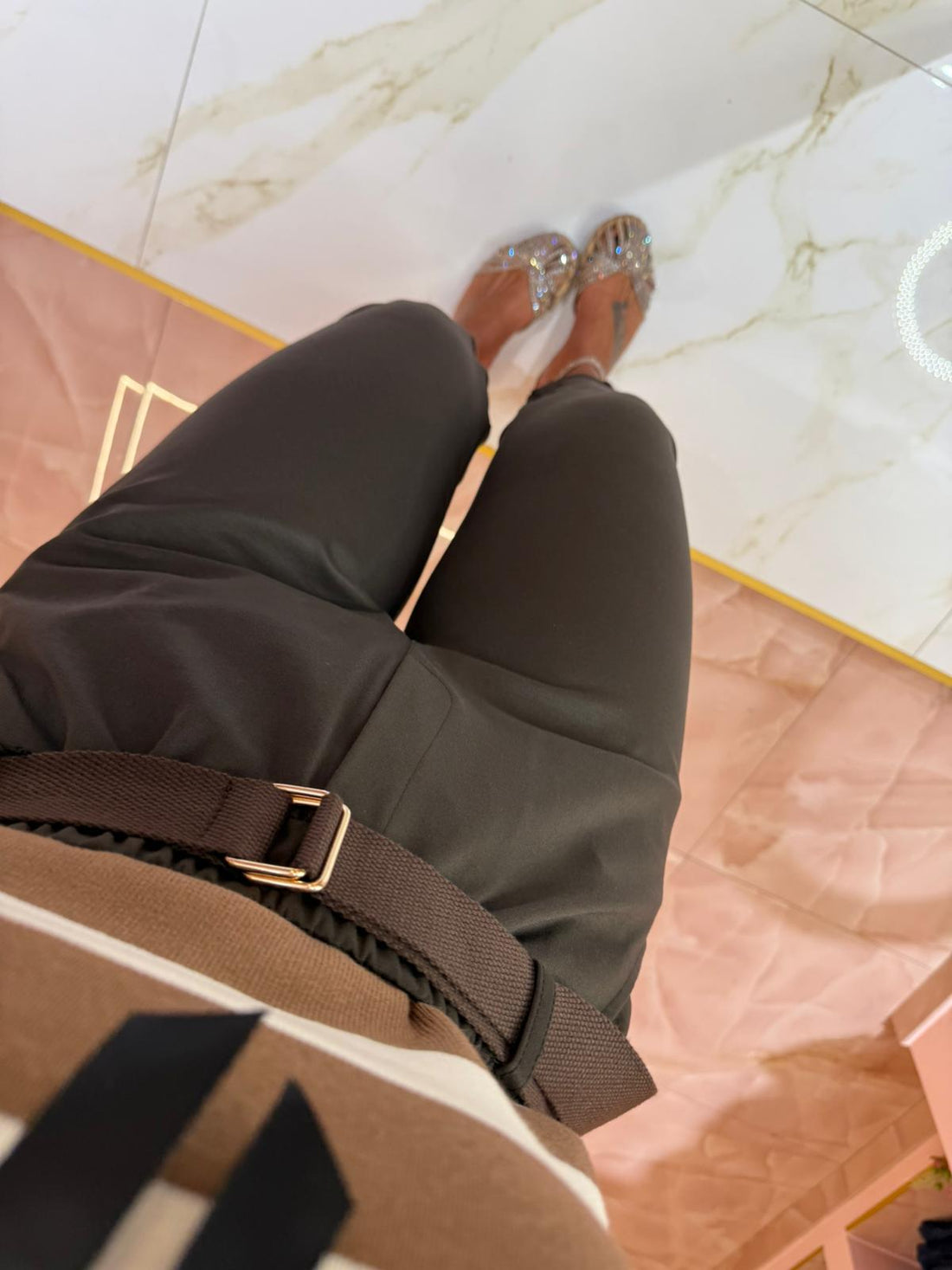 Pantalone Cinturino Marrone ♥