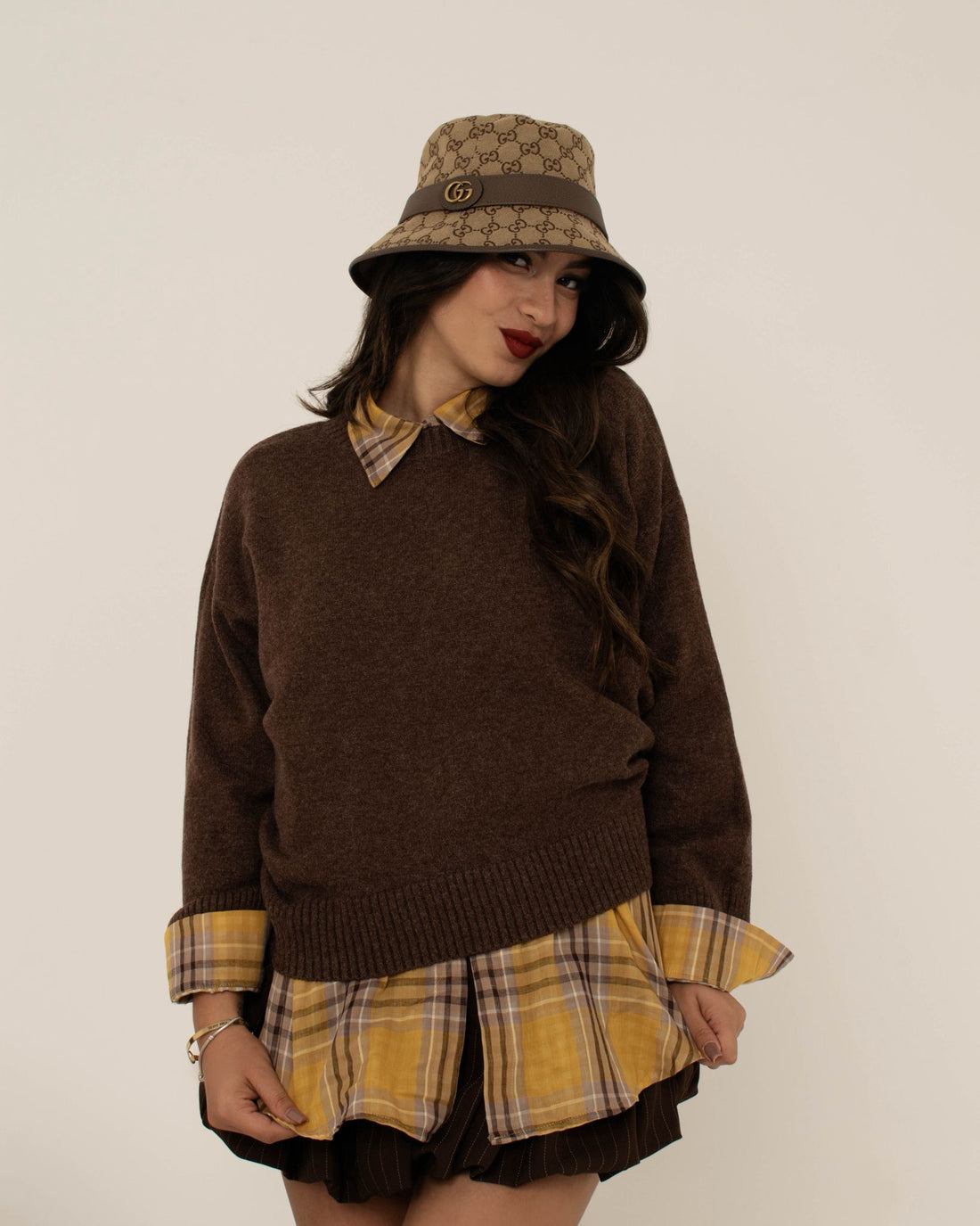 Camicia Quadroni Gialla ♥