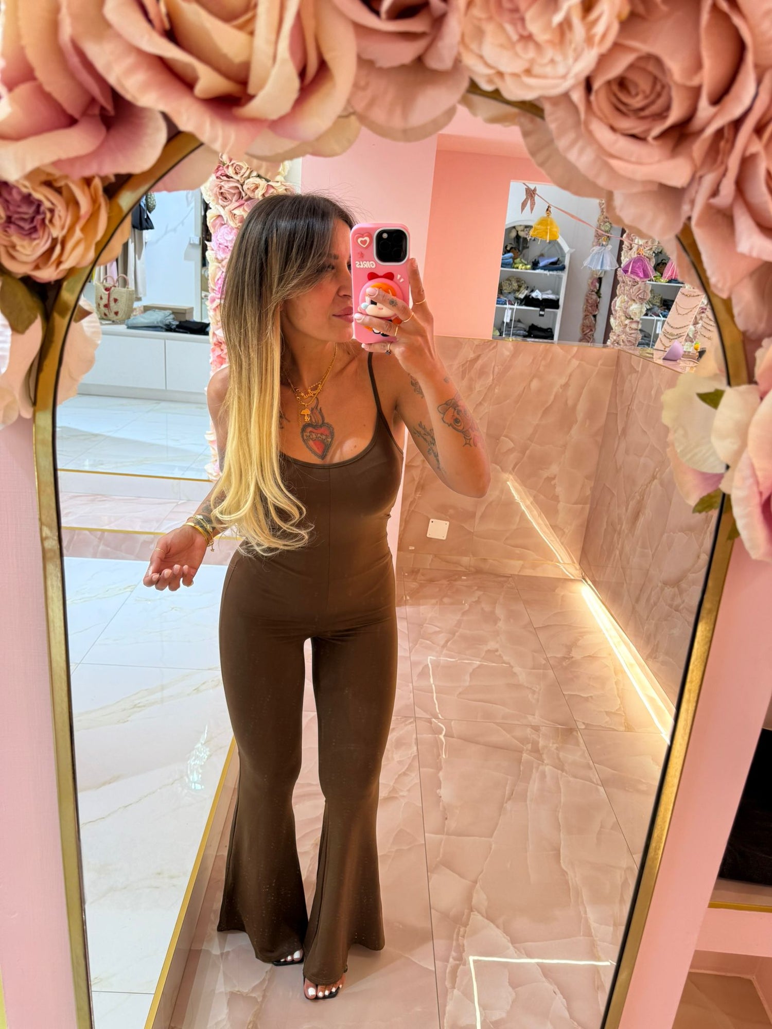 Salopette Lycra Zampa Marrone  ♥