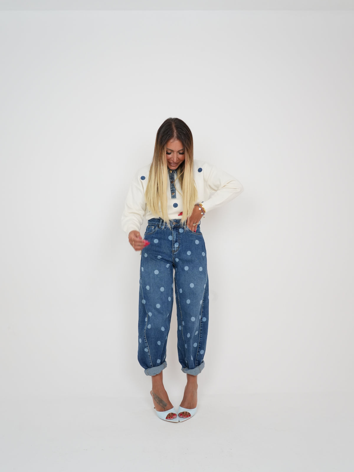 Il Jeans Con I Pallini  ♥