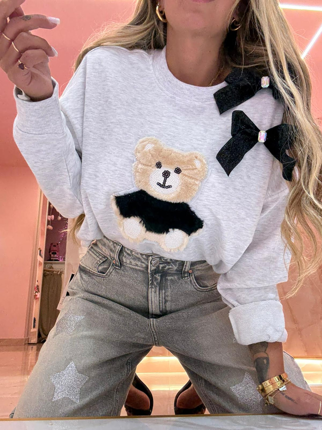 Felpa Teddy Glitter ♥