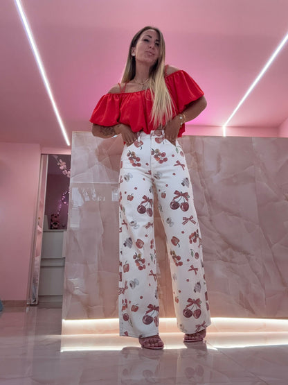 Jeans Ciliegine Palazzo ♥
