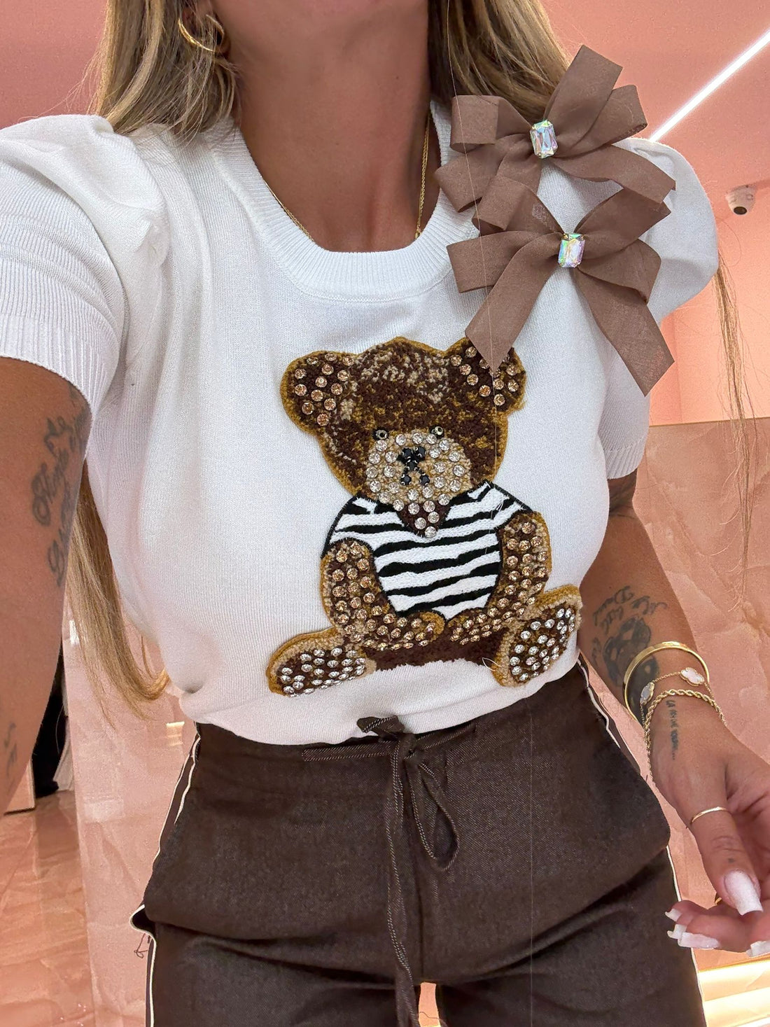 Maglia In Filo Teddy Luccicoso ♡
