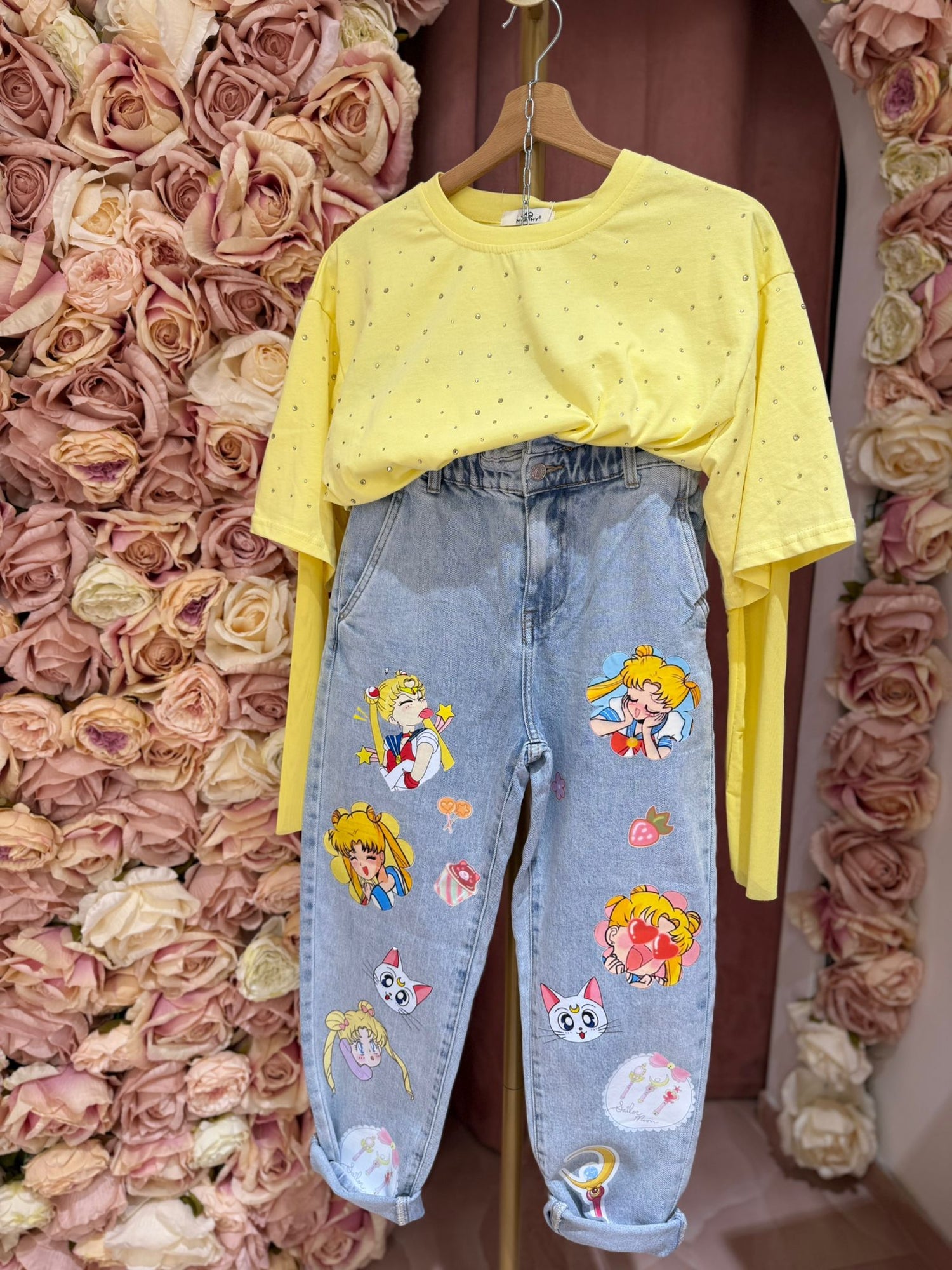 Shirt Gialla Glitter ♥
