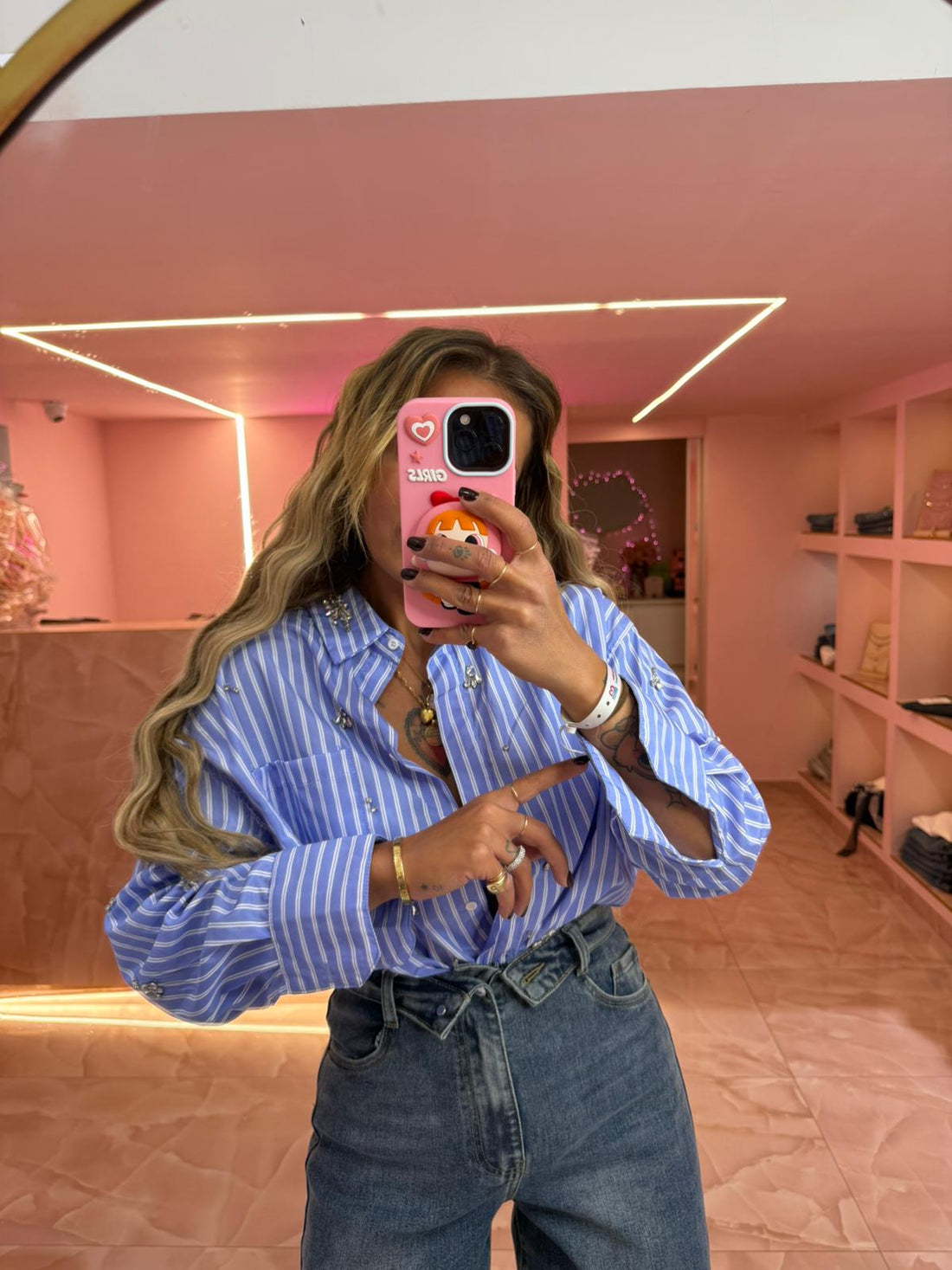 Camicia Celeste Gang ♥
