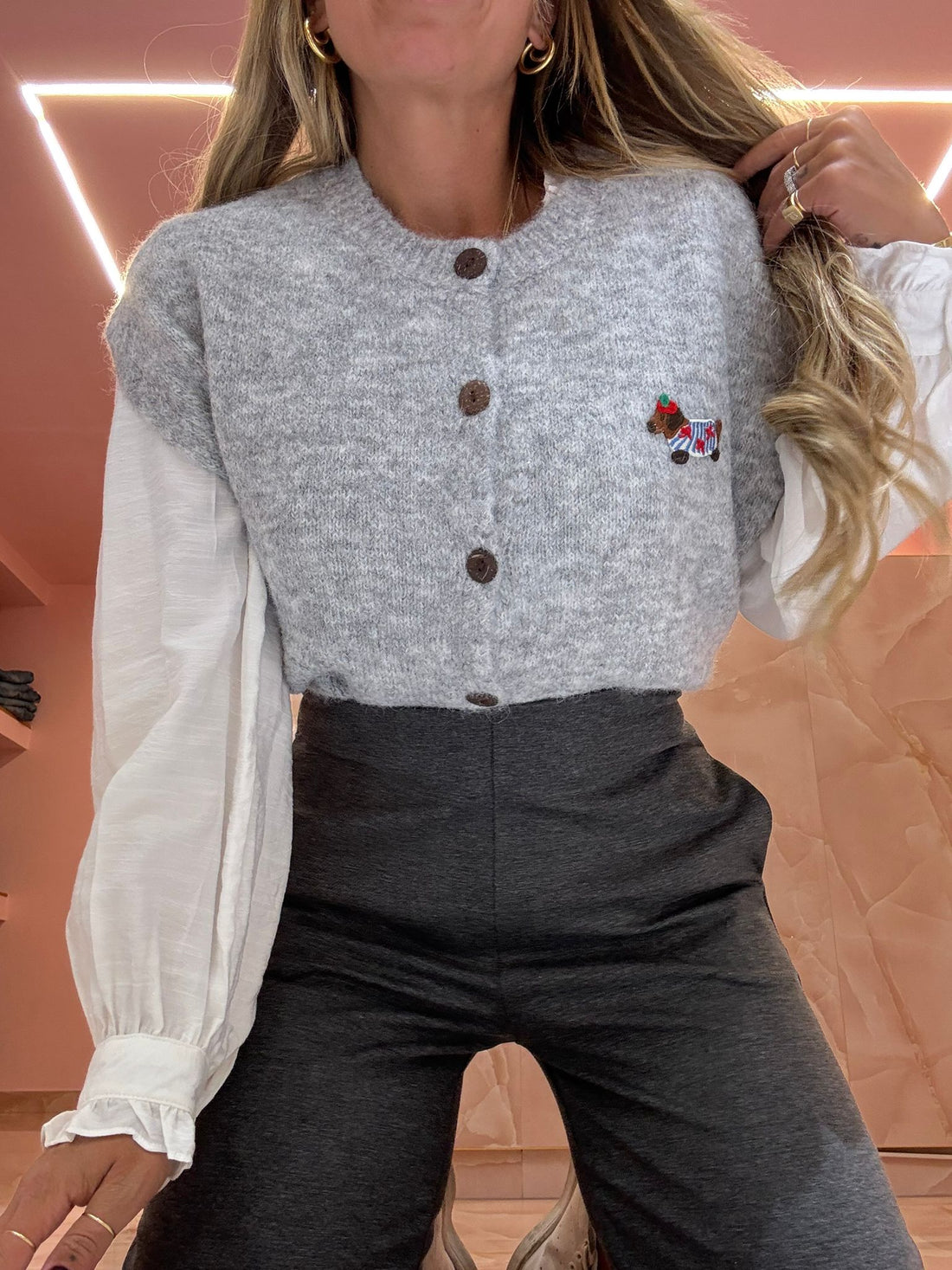 Gilet Bassotto Grigio  ♡