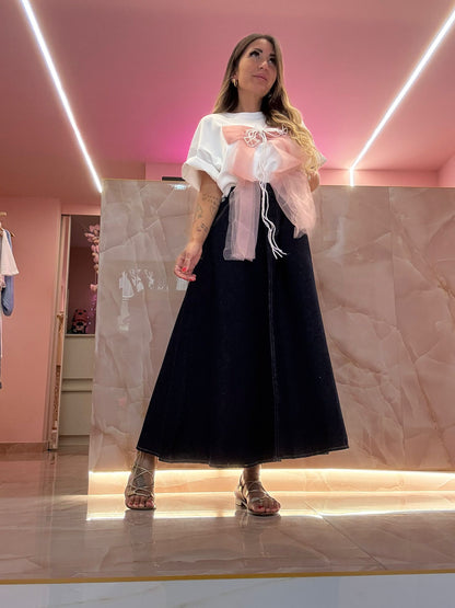 Maxi Shirt Fioccone Rosa  ♥