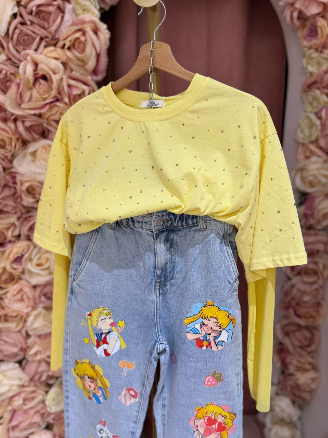 Shirt Gialla Glitter ♥