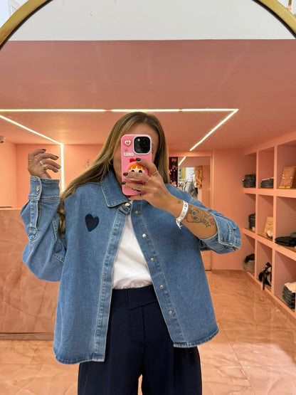 Camicia Heart Denim  ♡